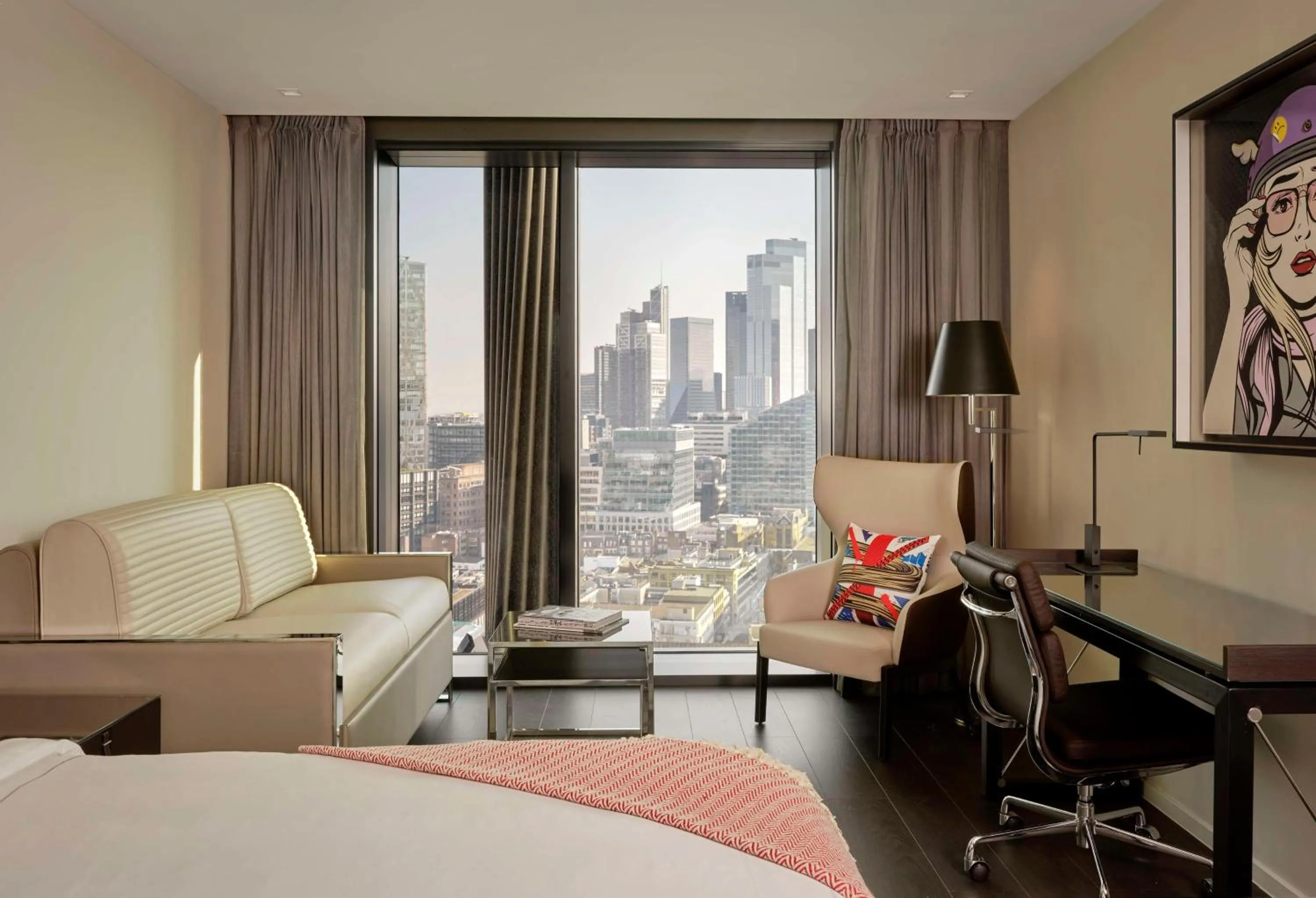 Photo of the whole room, Bed in art'otel London Hoxton