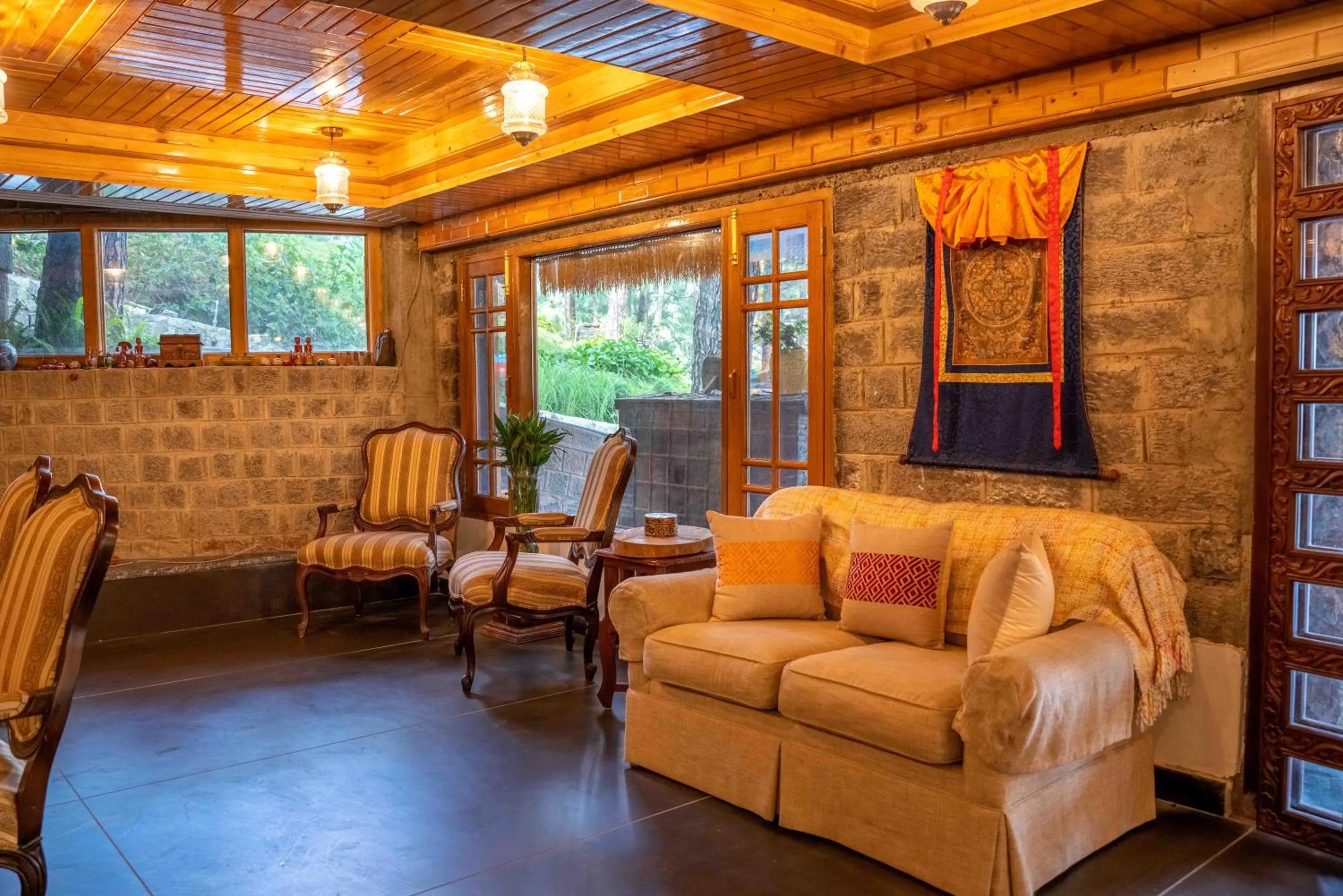 Seating area in Chillaru Spa & Resort