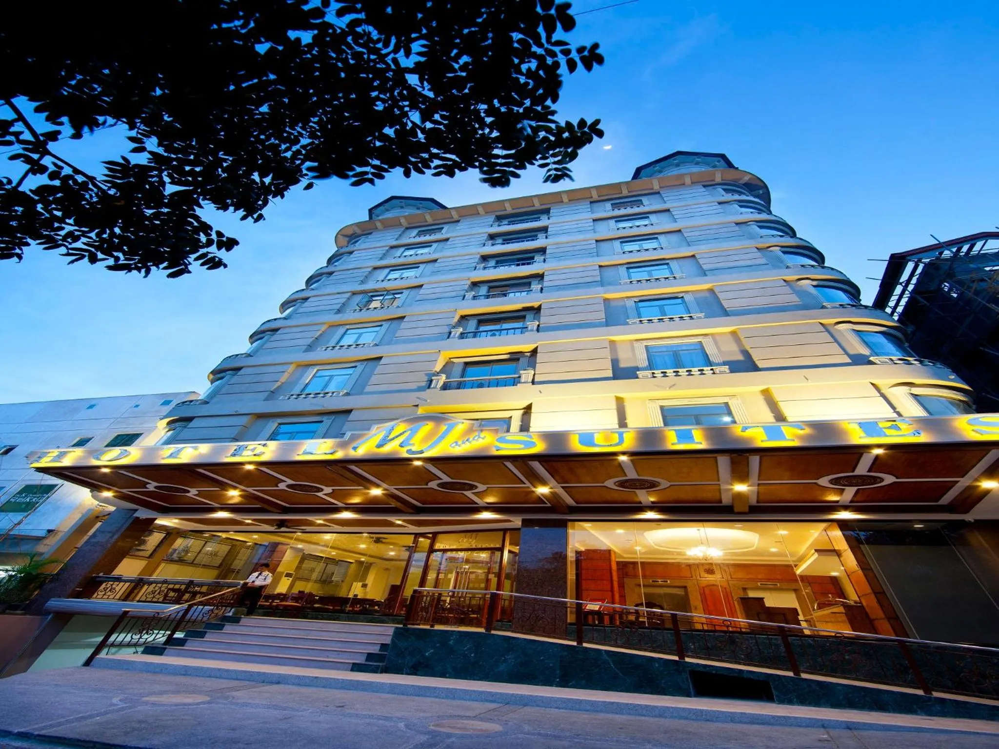 Property building in MJ Hotel and Suites