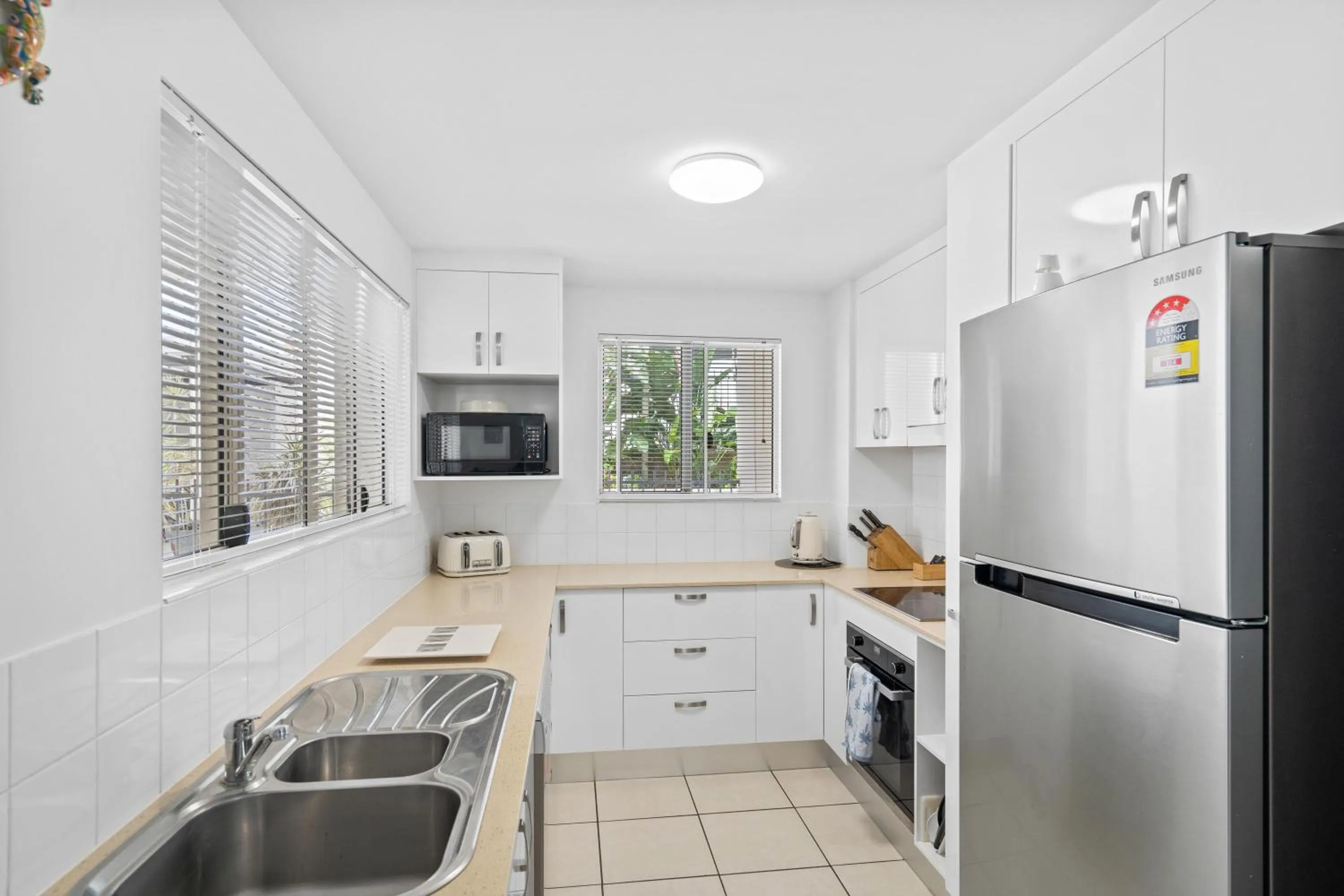 kitchen in Cairns City Apartments