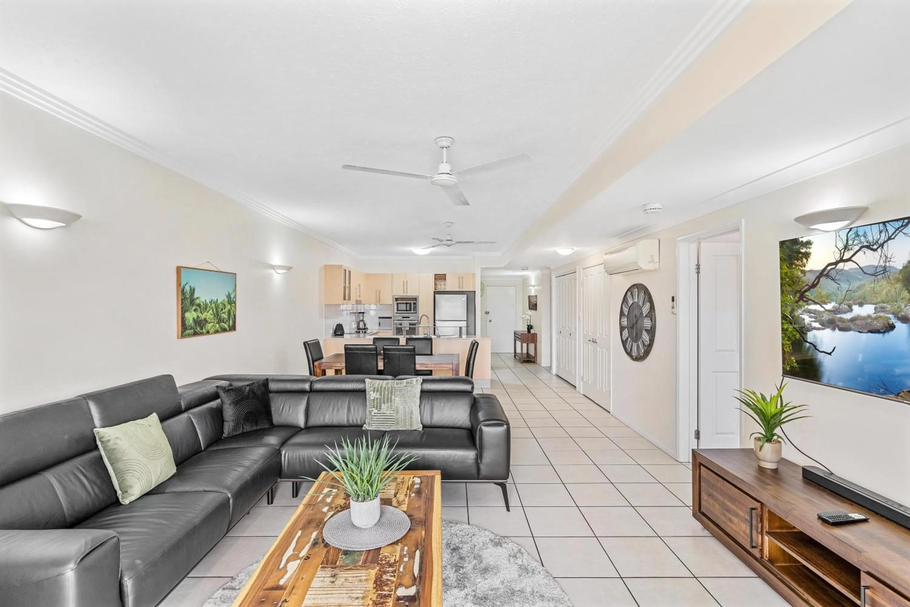 Living room in Cairns City Apartments