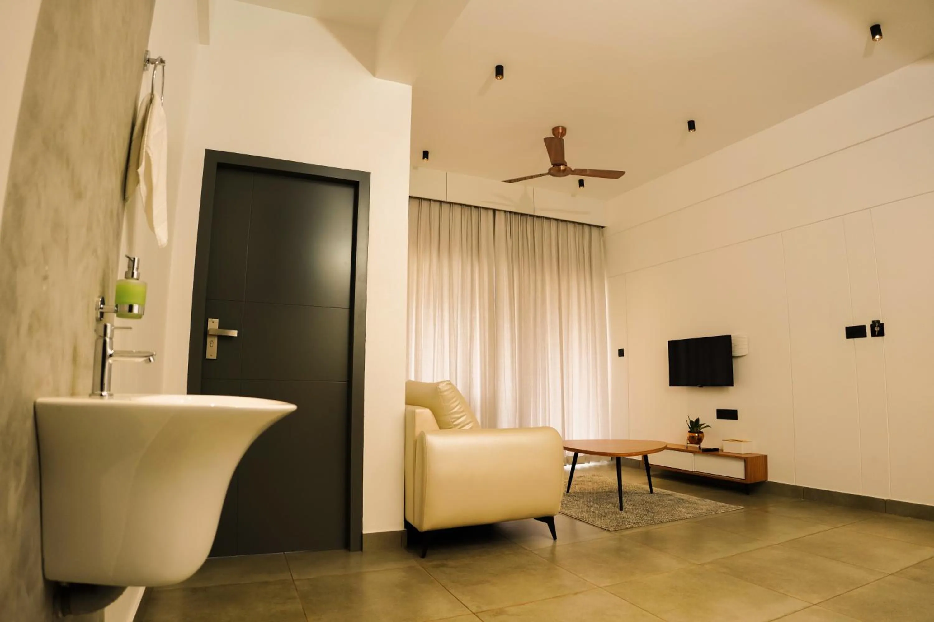 Living room in Leaves Resort Vythiri Wayanad