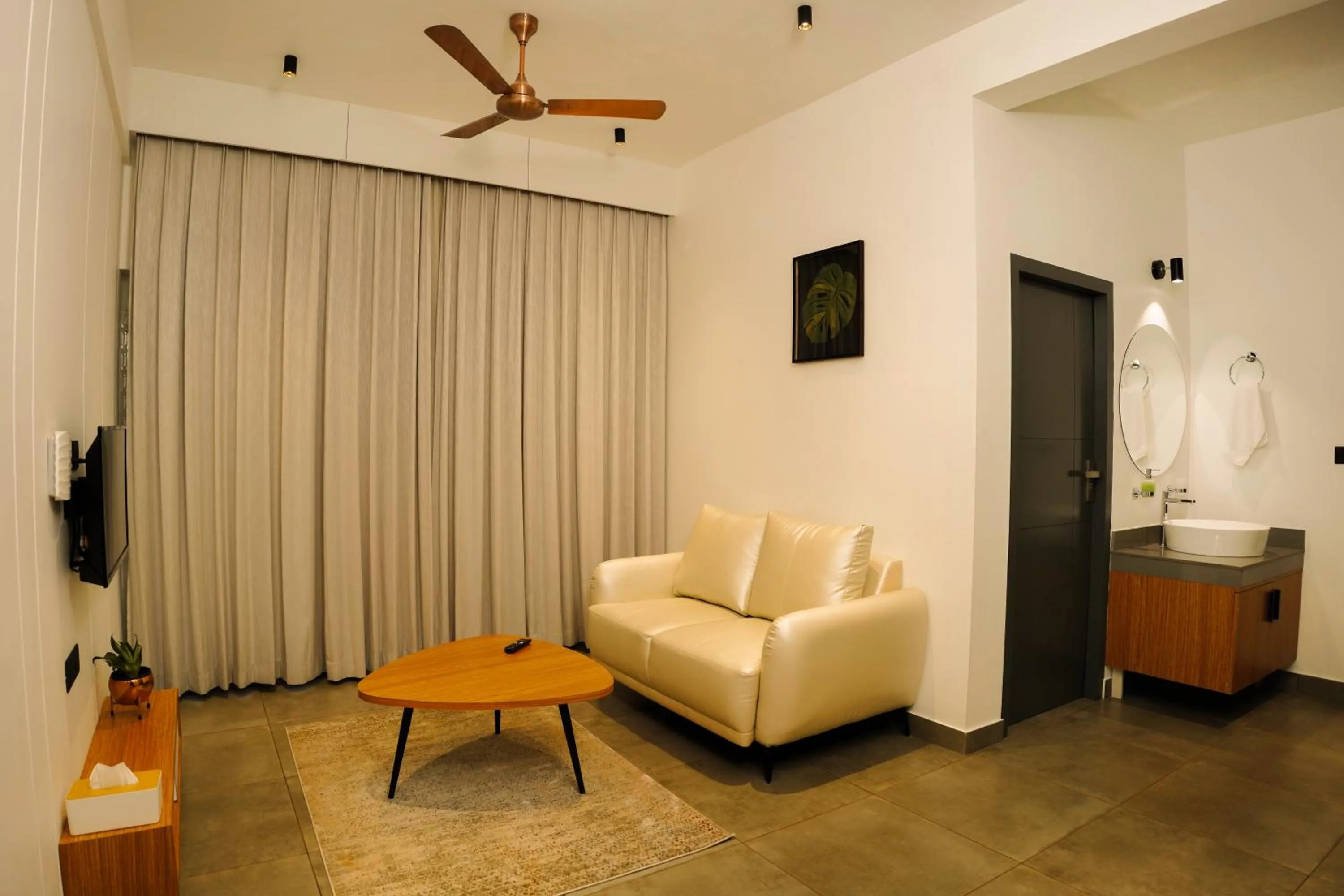 TV and multimedia in Leaves Resort Vythiri Wayanad