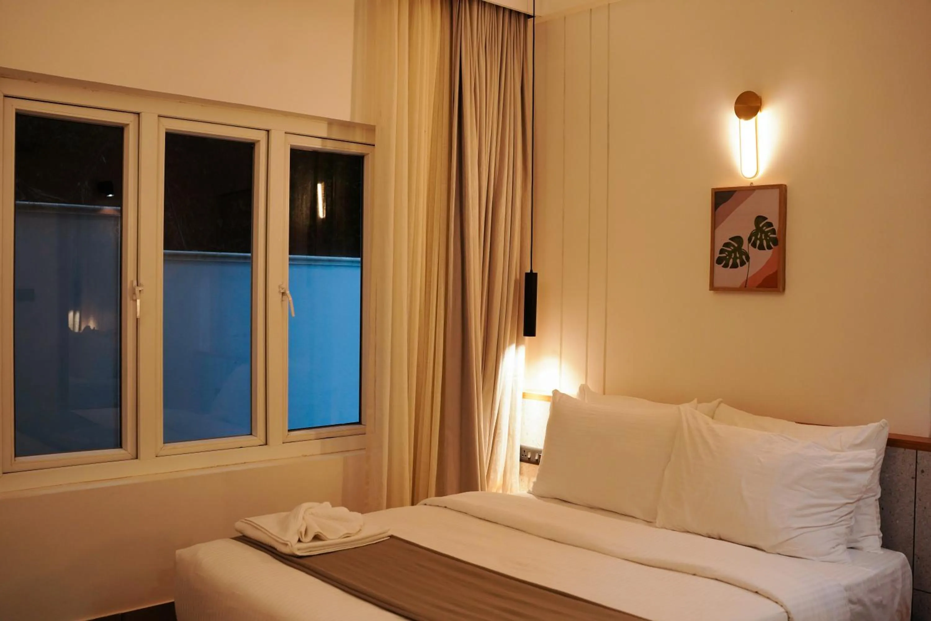 Bed in Leaves Resort Vythiri Wayanad