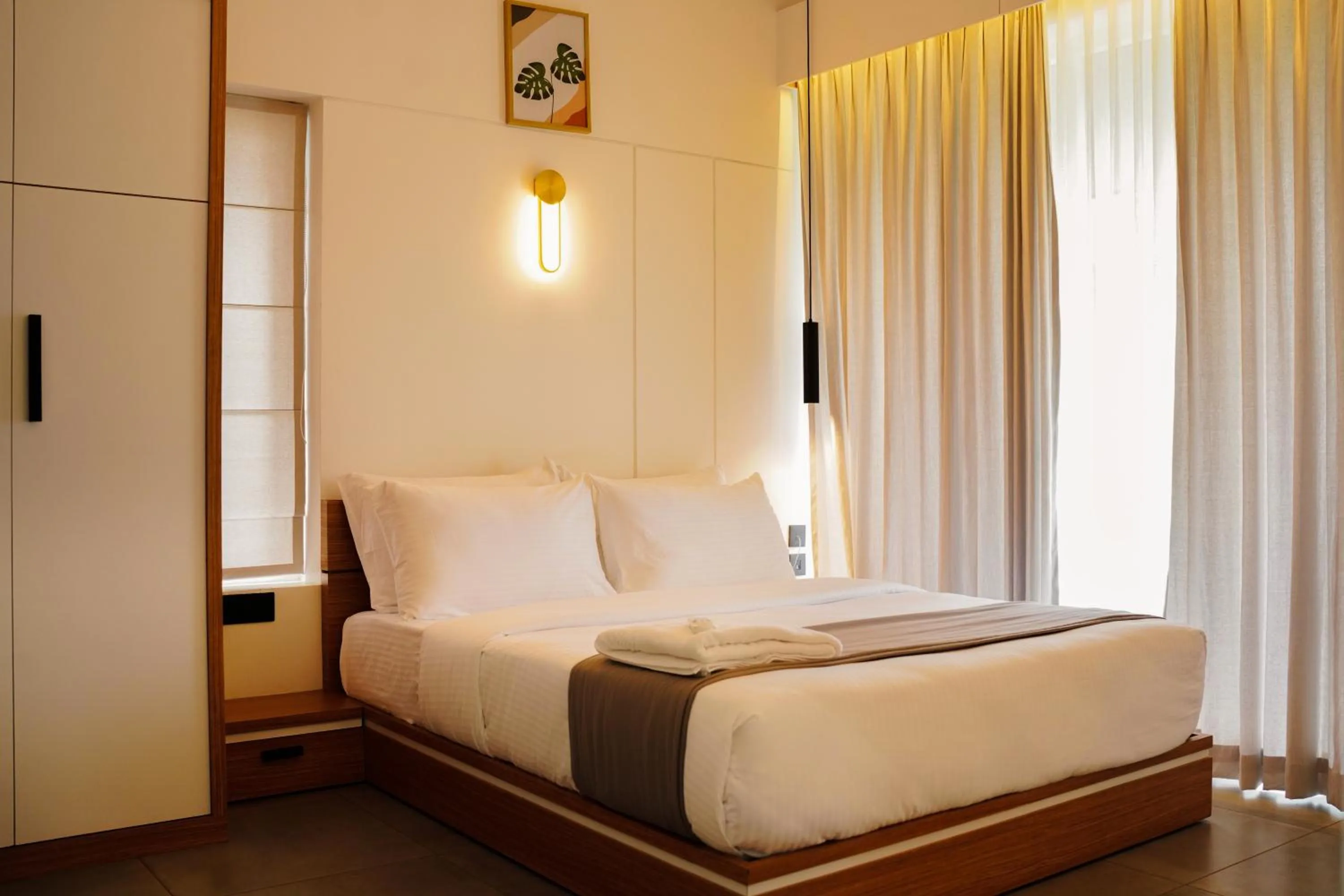 Bed in Leaves Resort Vythiri Wayanad