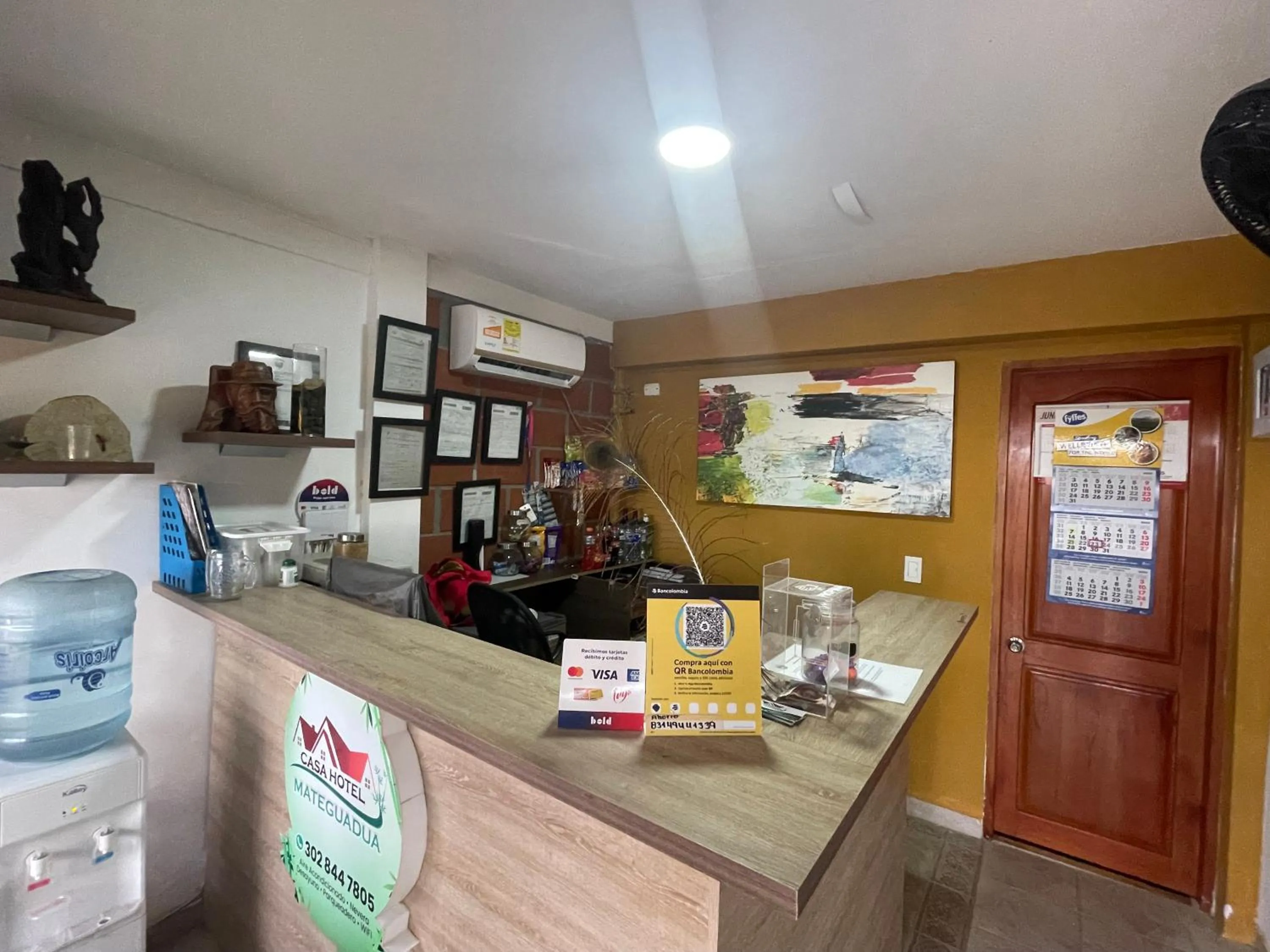 Lobby or reception in Casa hotel Mateguadua