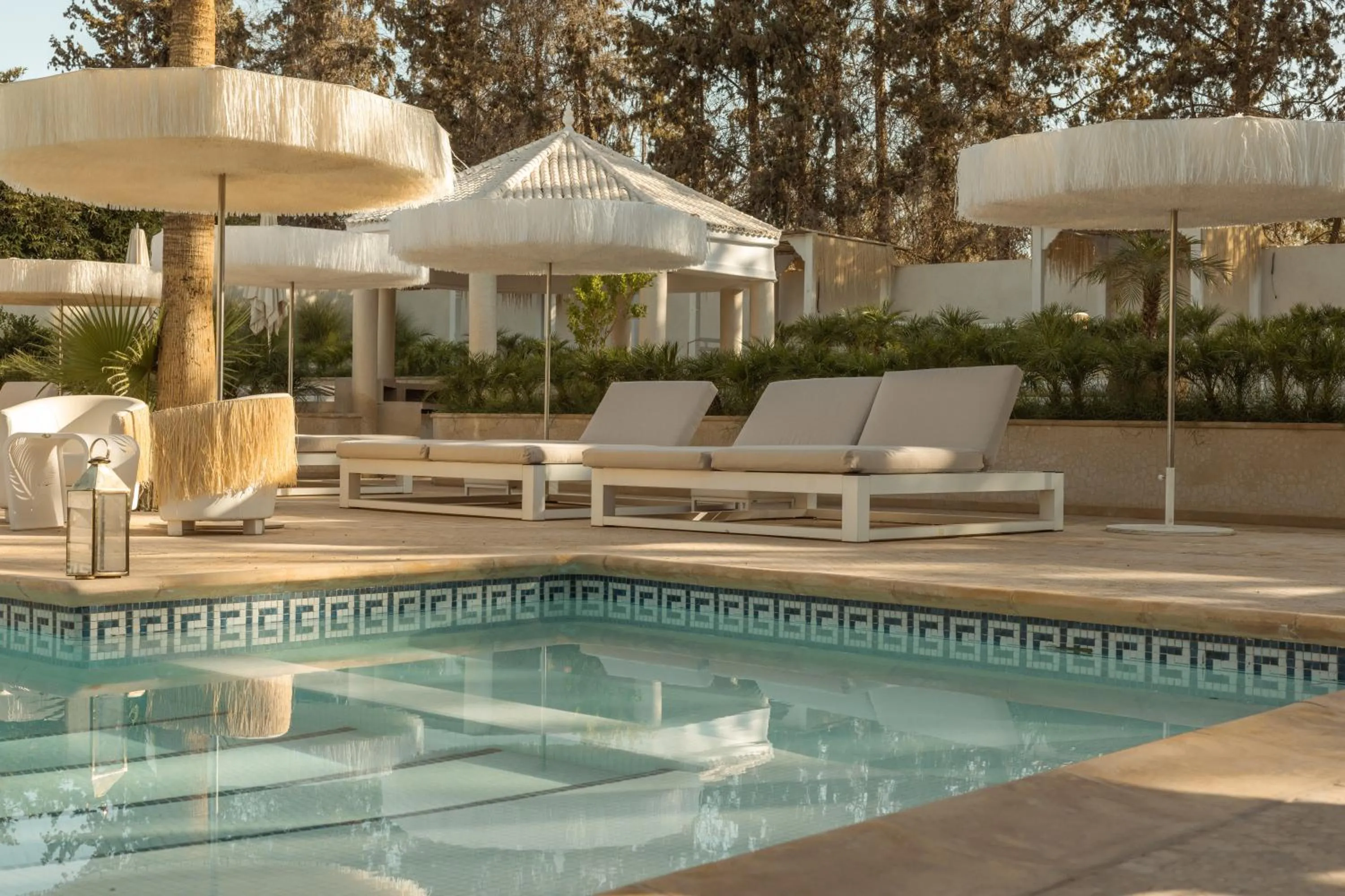 Swimming pool in Les Palmiers Boutique Hôtel & Spa