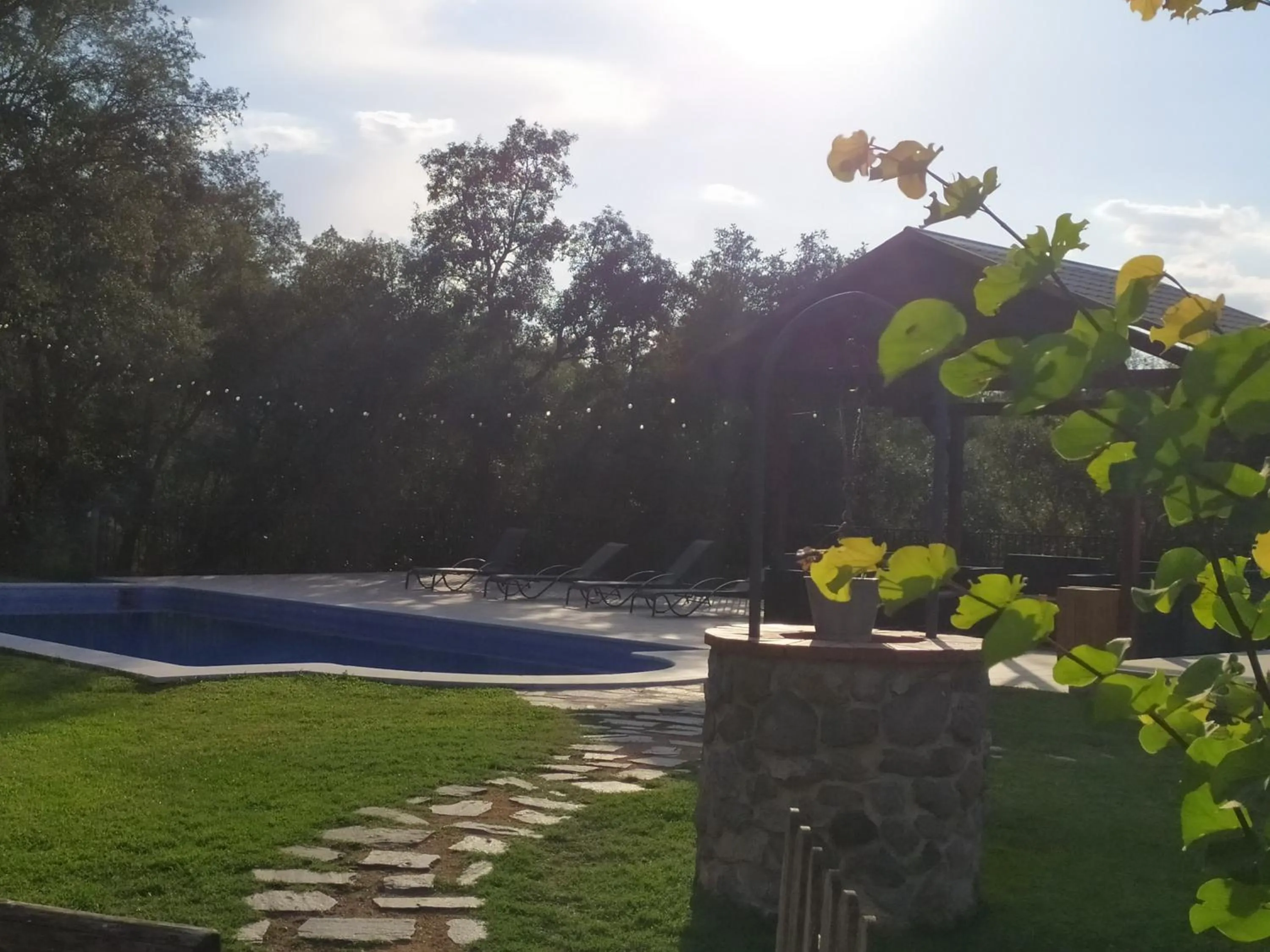 Pool view in Can Pobric