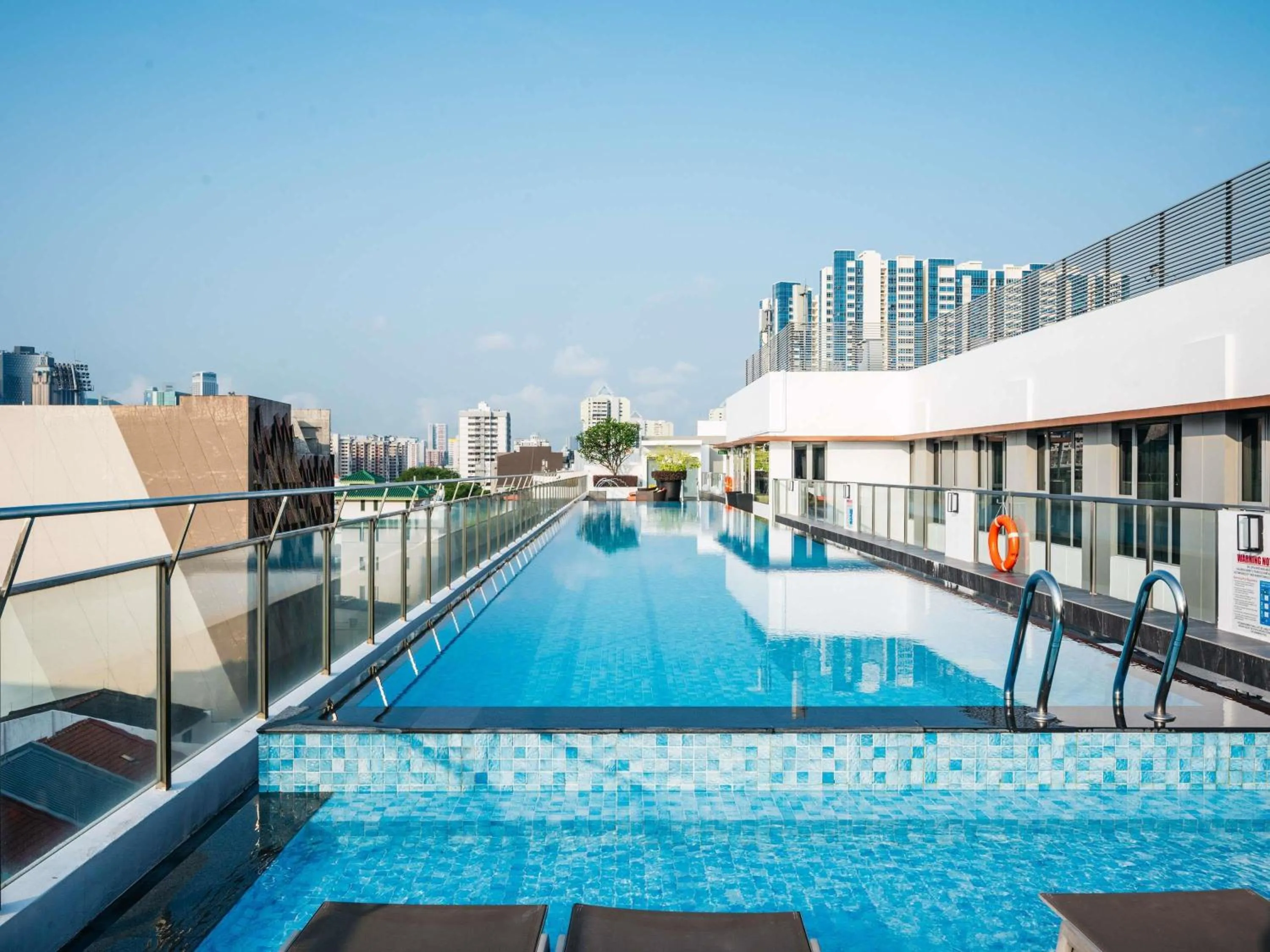 Pool view in Mercure Singapore Tyrwhitt