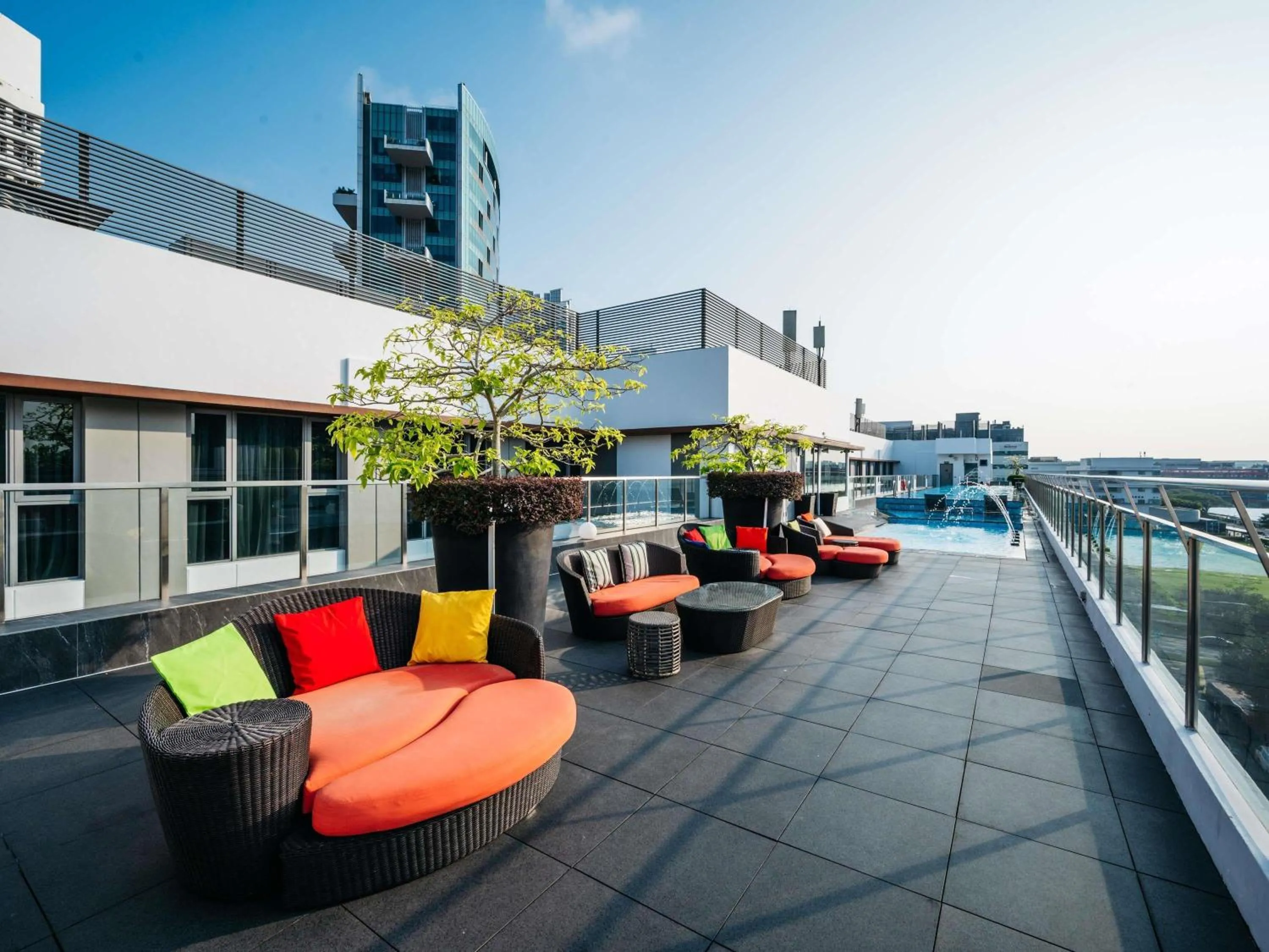 Pool view in Mercure Singapore Tyrwhitt