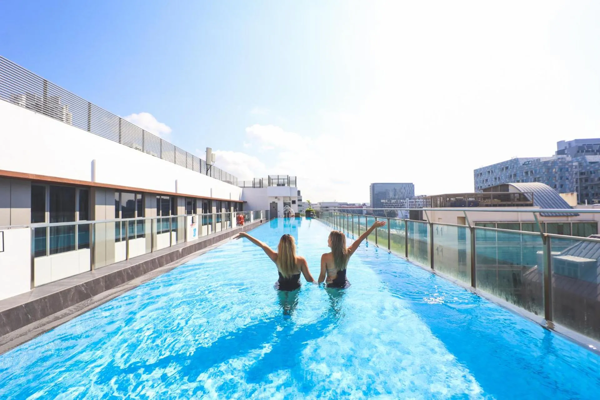 Pool view in Mercure Singapore Tyrwhitt