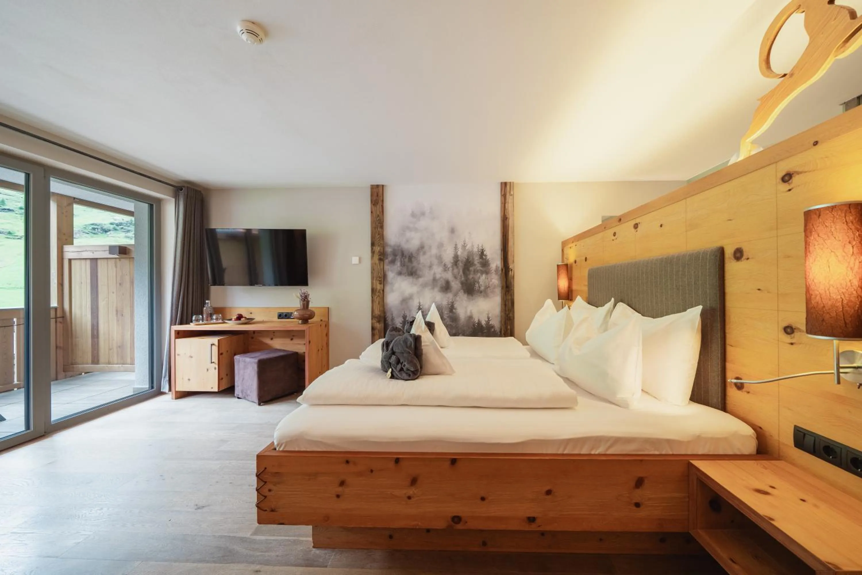 Bed in Montresor Hotel Pfeldererhof