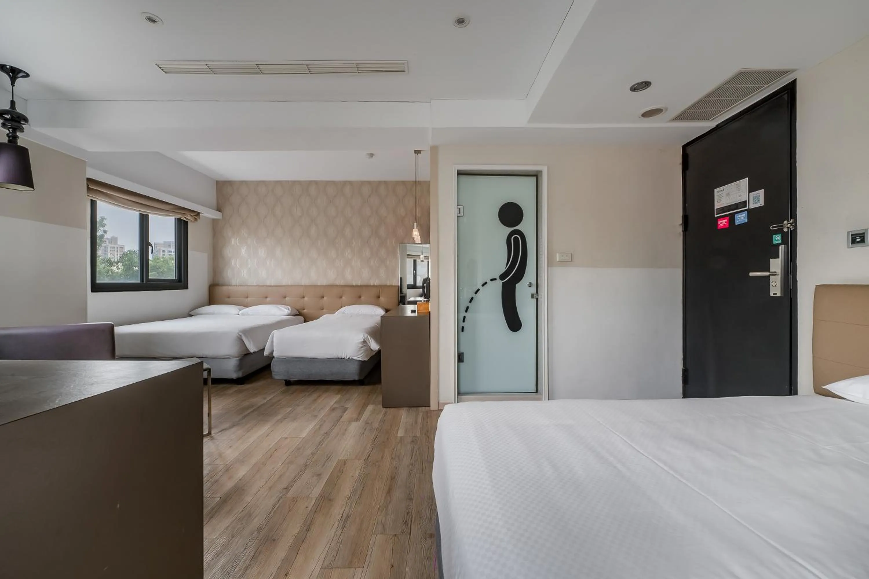 Bed in CHECK inn Express Kaohsiung Love River