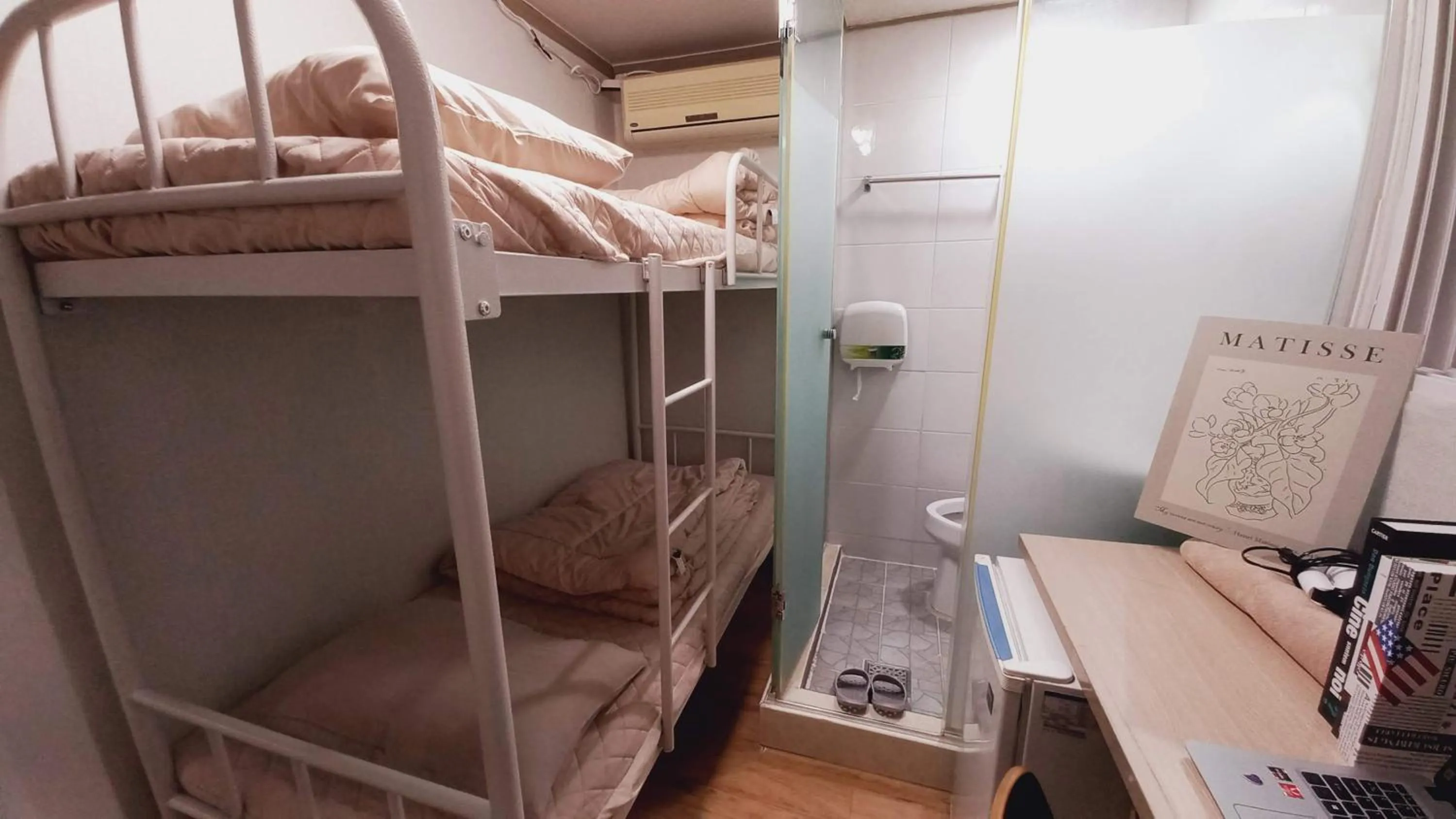 Bathroom, Bed in Haechi Stay GuestHouse - For foreigners only
