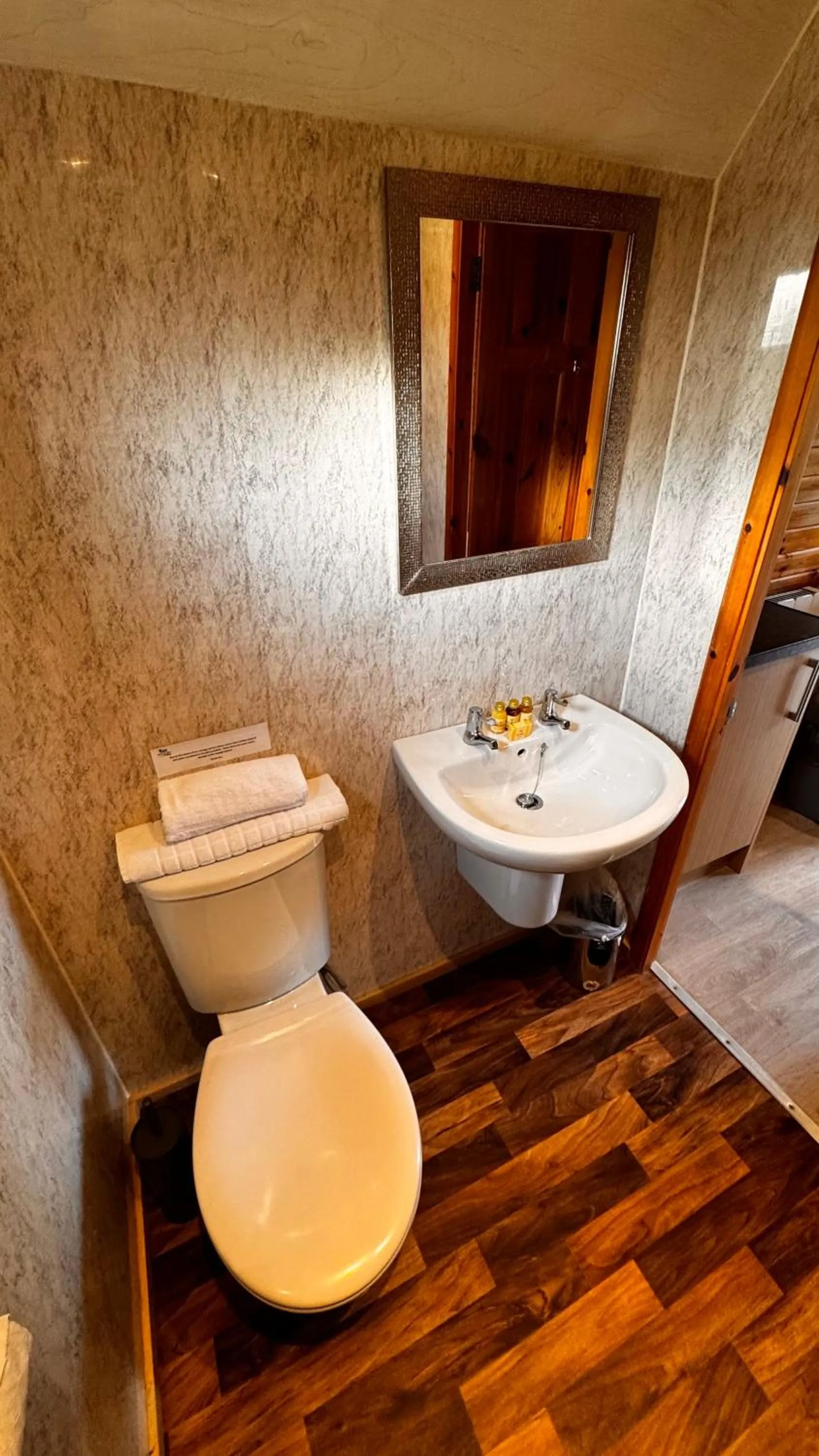 Toilet in Wall Eden Farm - Luxury Log Cabins and Glamping