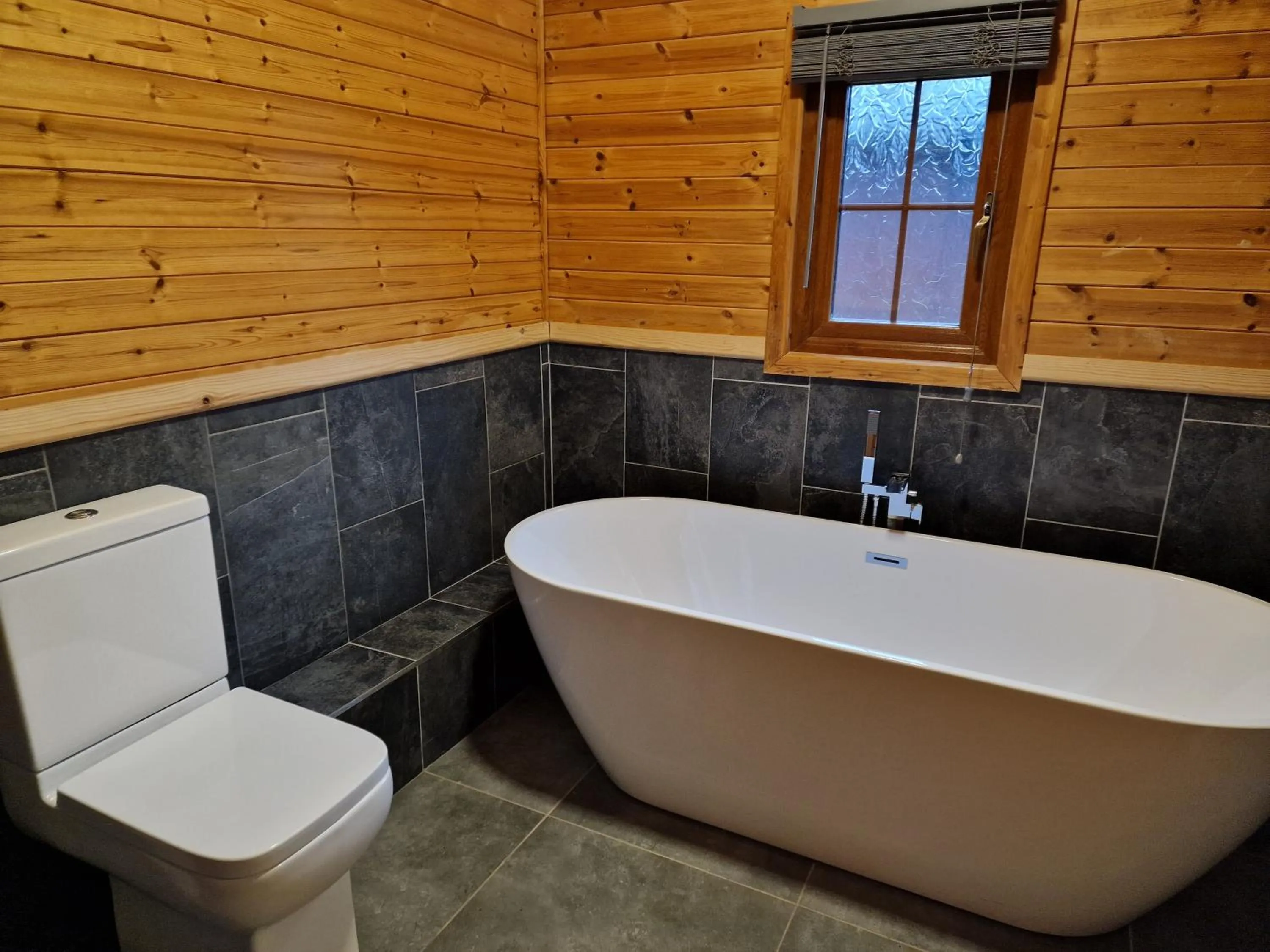 Toilet in Wall Eden Farm - Luxury Log Cabins and Glamping
