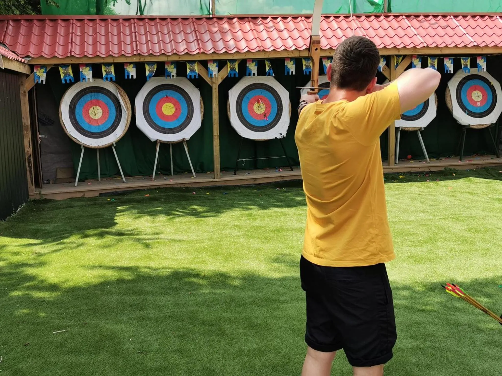 Communal lounge/ TV room in Wall Eden Farm - Luxury Log Cabins and Glamping