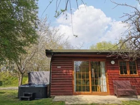 Patio in Wall Eden Farm - Luxury Log Cabins and Glamping