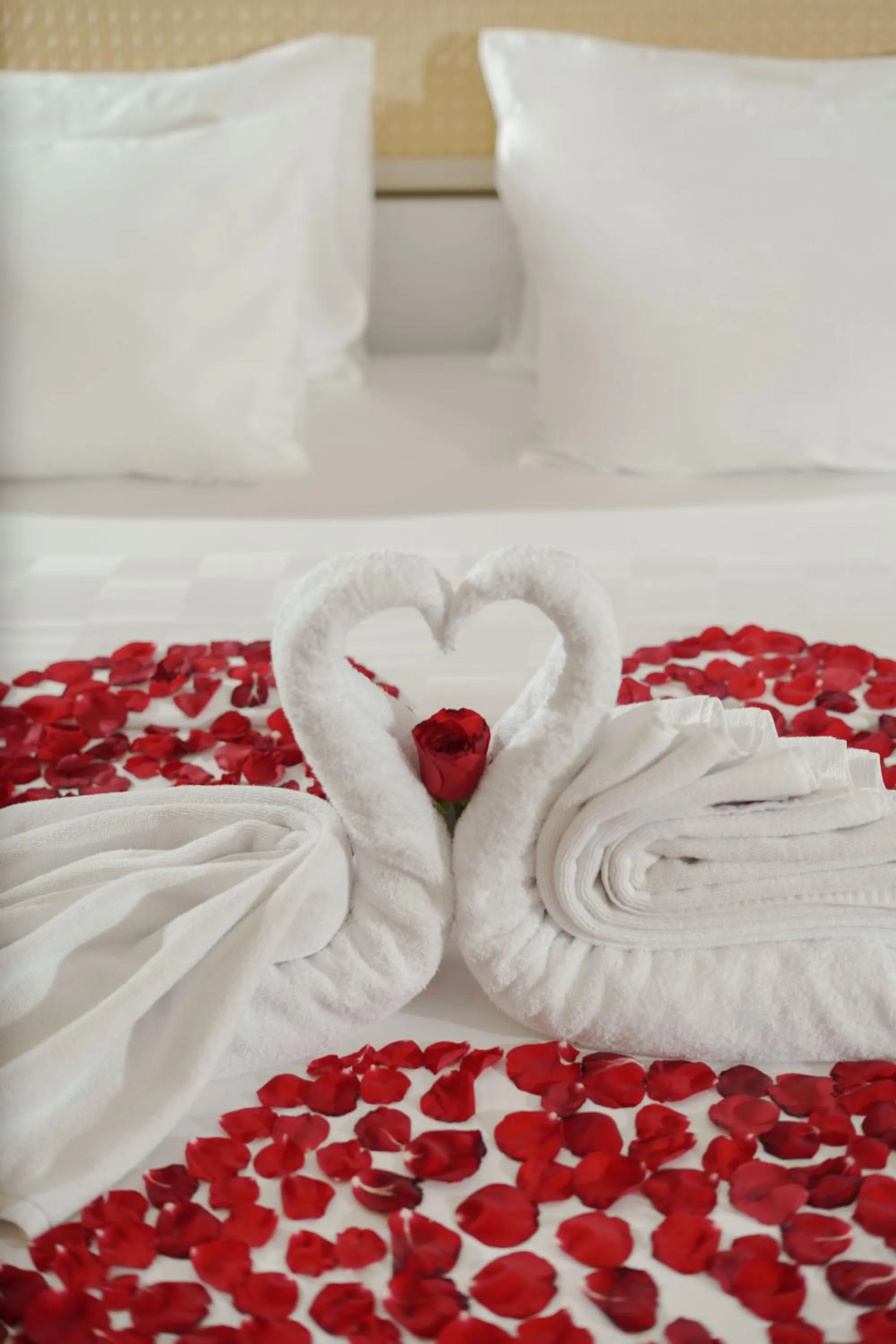 room service, Bed in Swiss-Belcourt Lombok