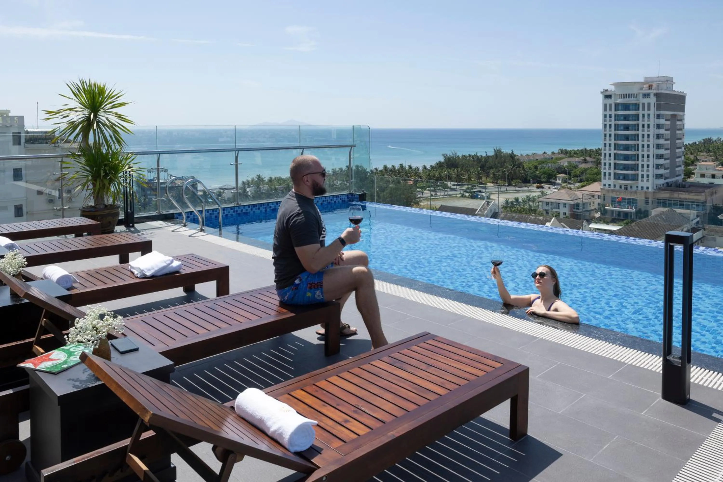 Swimming pool in Charming beauty hotel