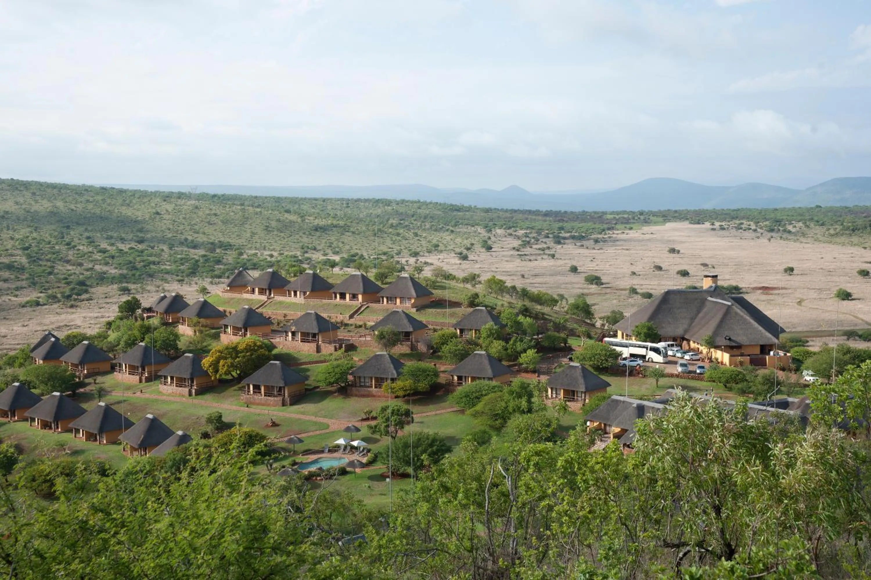 Bird's eye view in Hannah Game Lodge