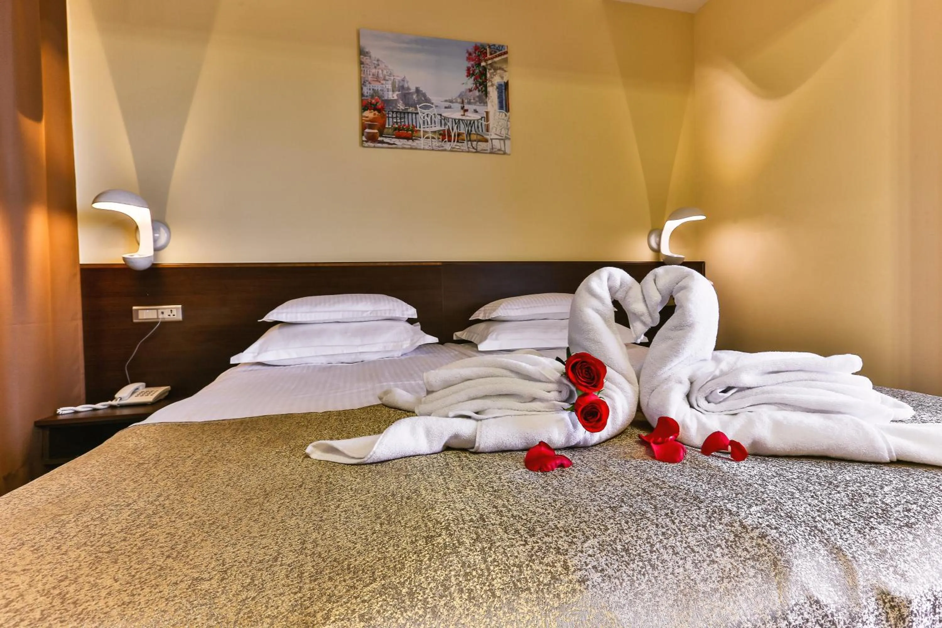 Bed in Hotel Premier