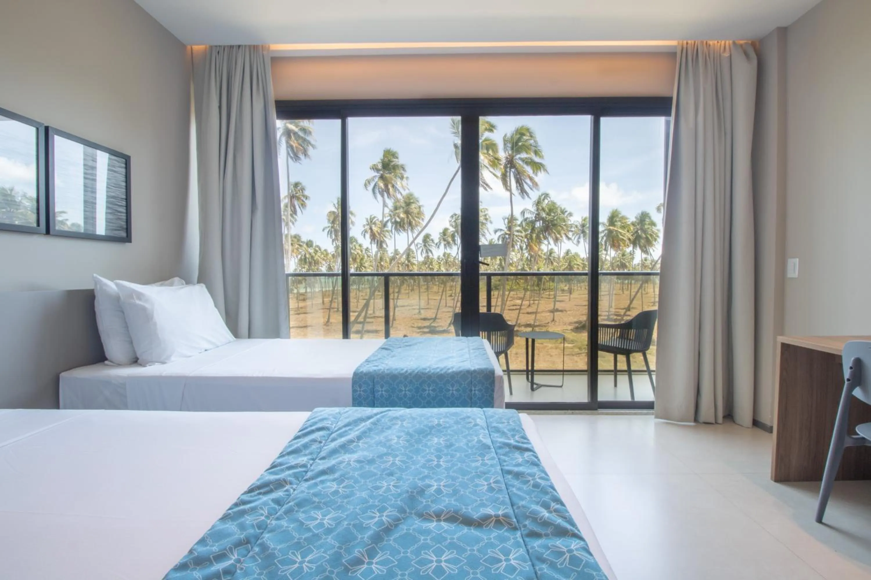 View (from property/room), Bed in Maceio Mar Resort All Inclusive