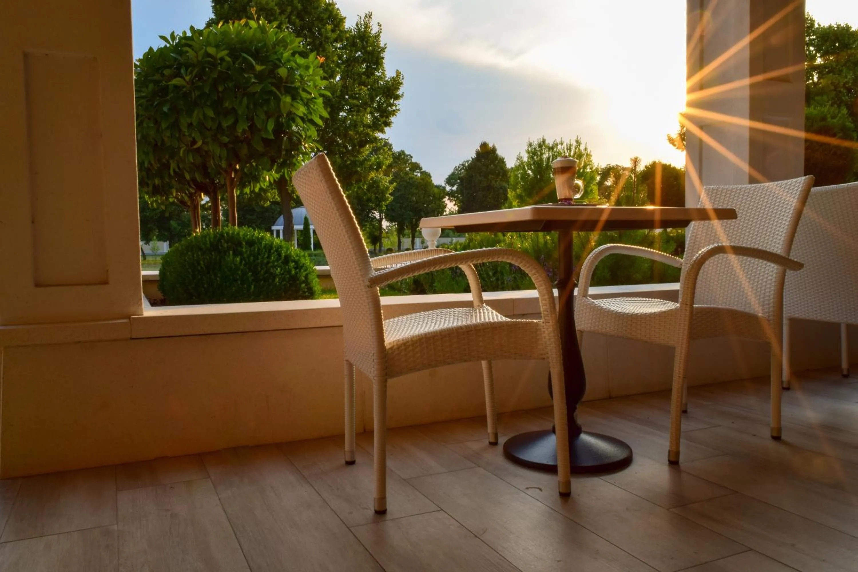 Garden view in Arcanum Hotel