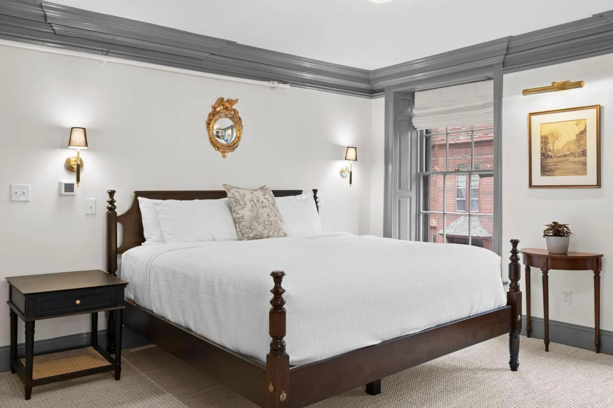 Bed in The Davenport Inn