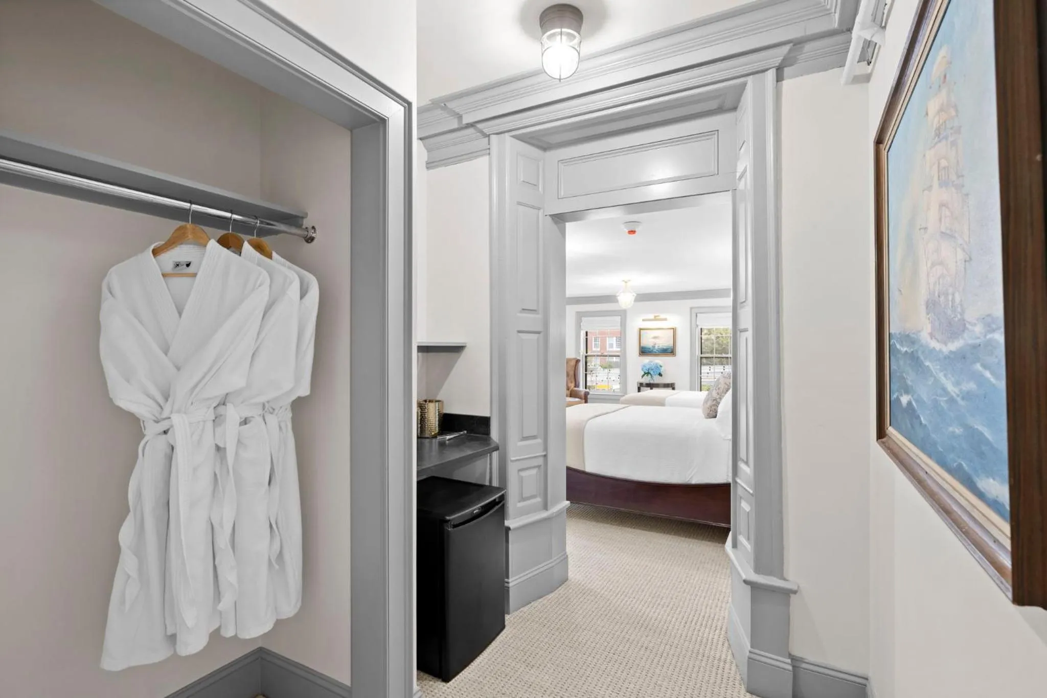 Bed in The Davenport Inn