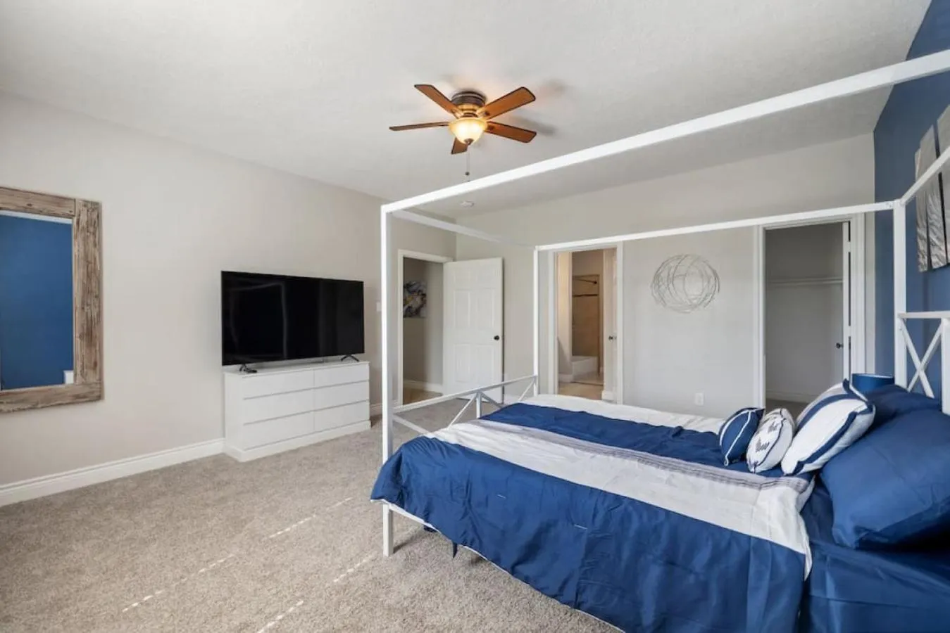 Bedroom, Bed in Modern 6 Bedroom with Tons of Games