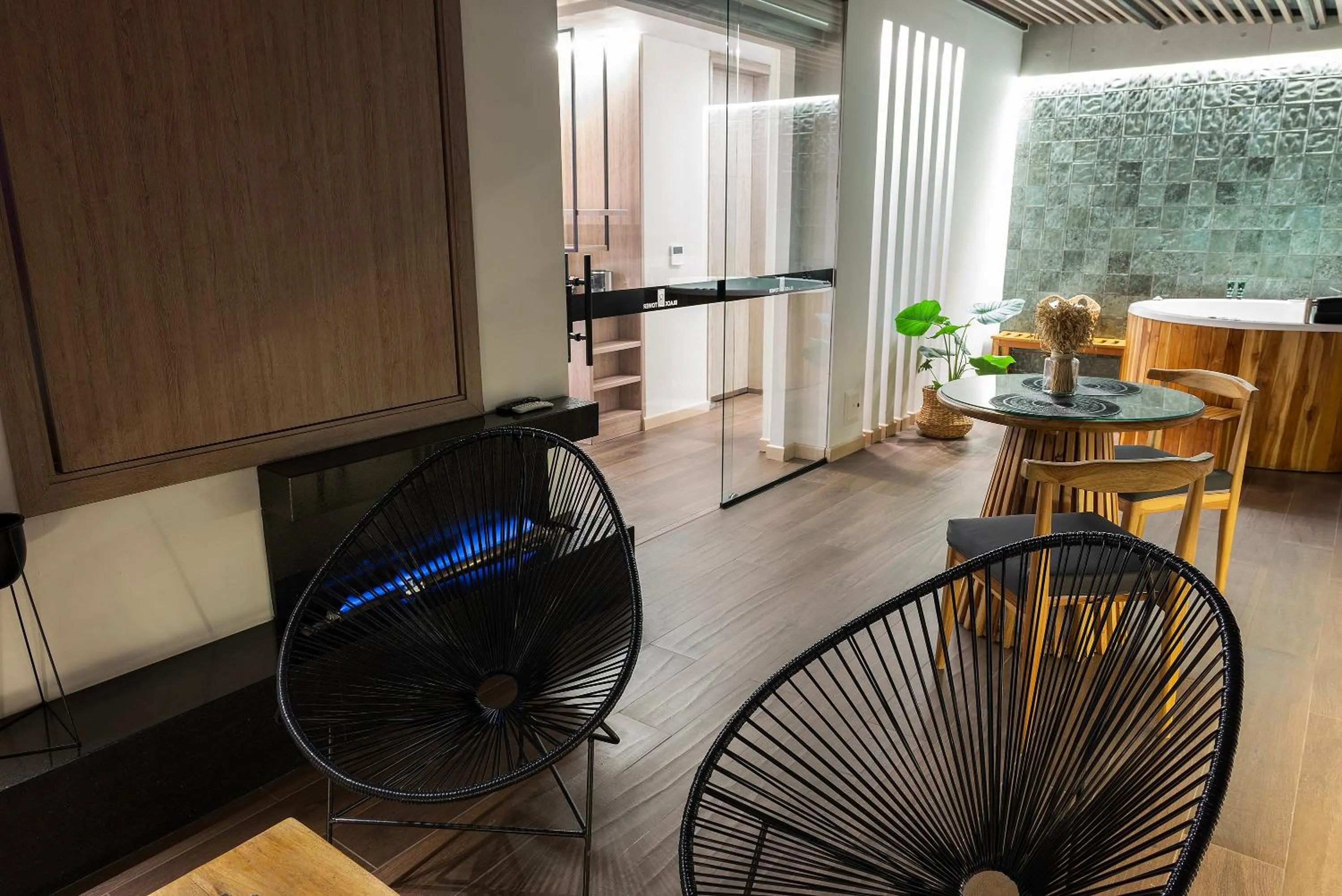 Balcony/Terrace in Hotel Black Tower Premium