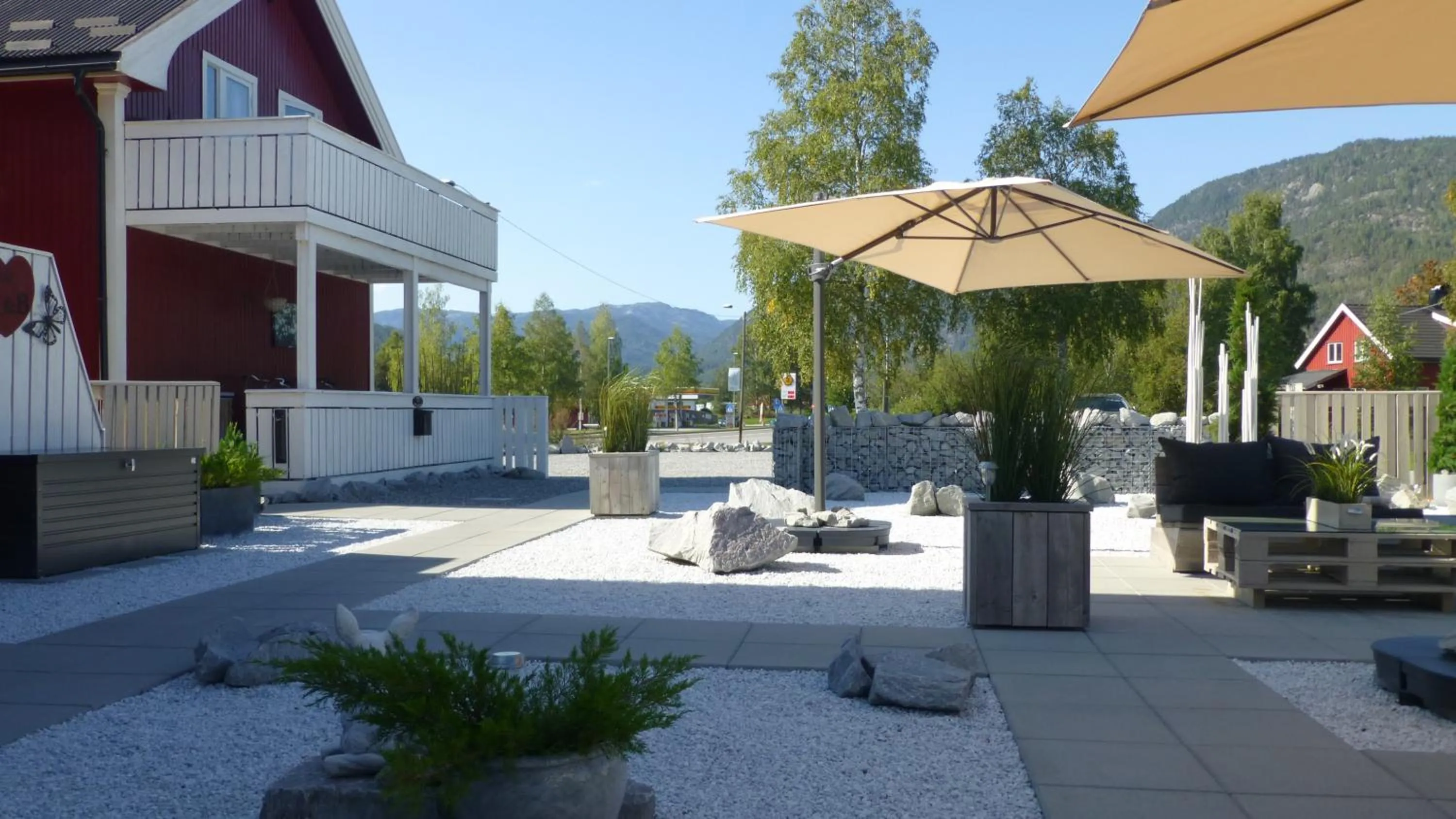 Garden in Løvheim Gjestehus