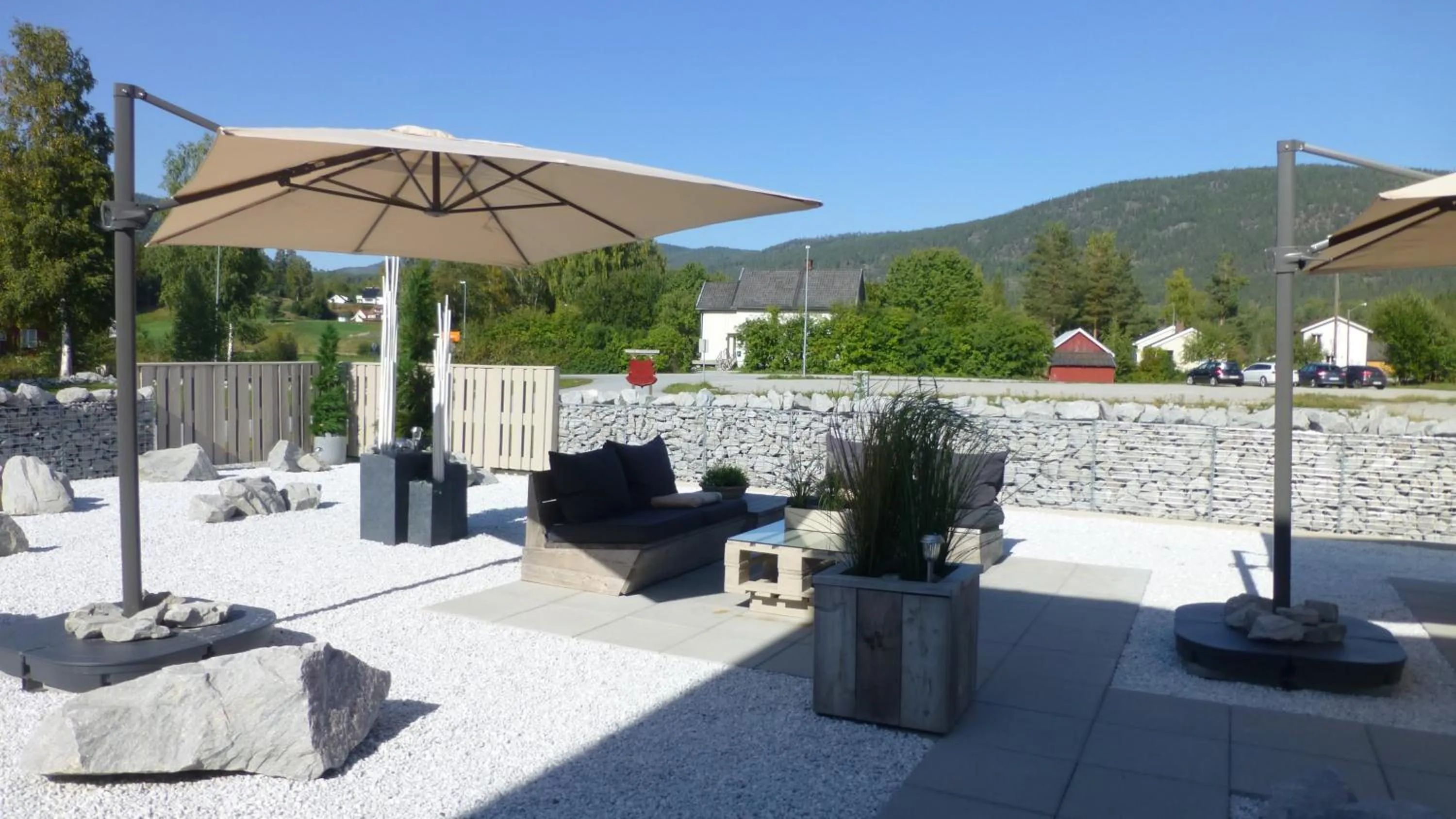 Garden in Løvheim Gjestehus