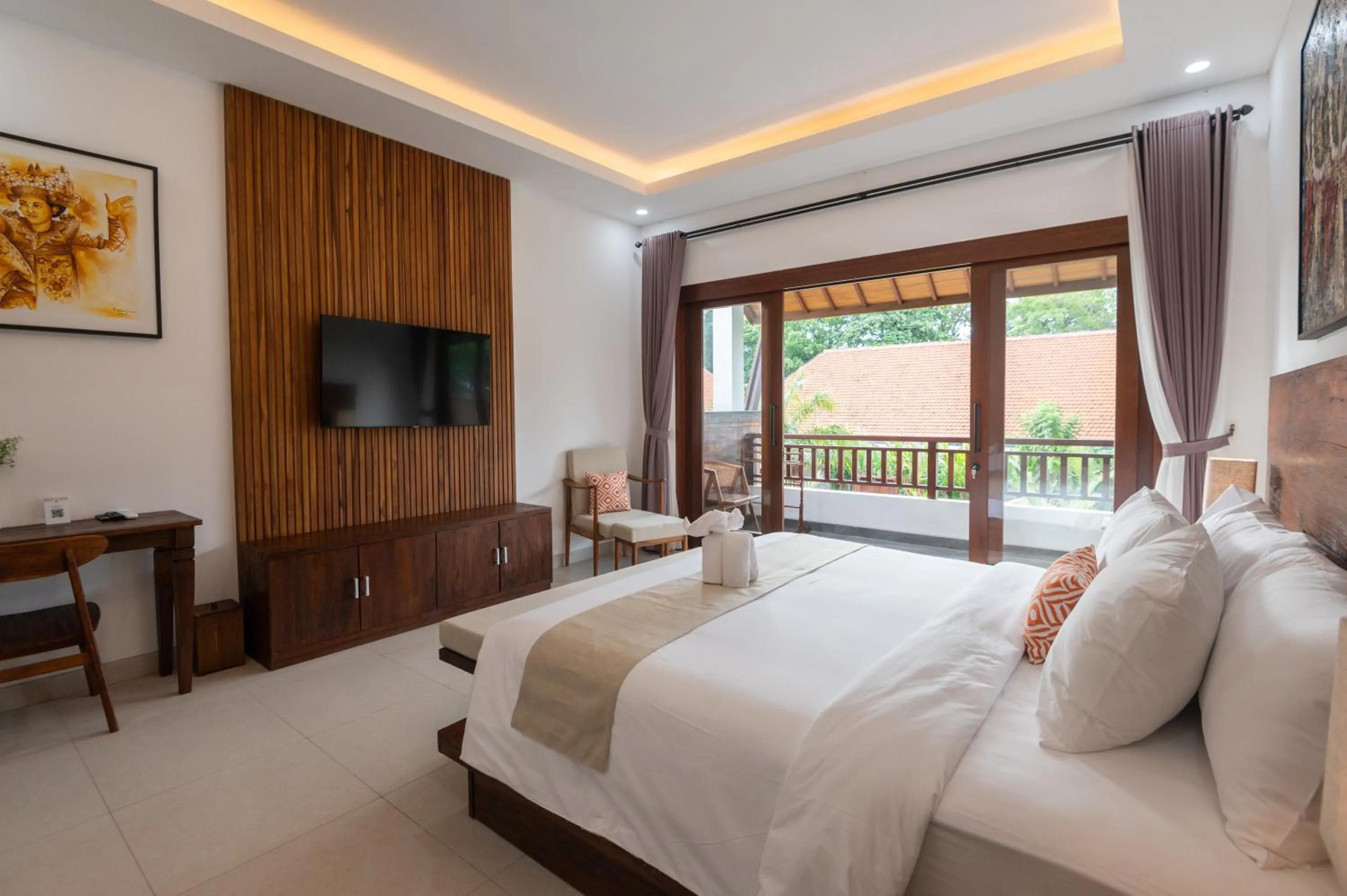 Bed in Griya Shanti Suites