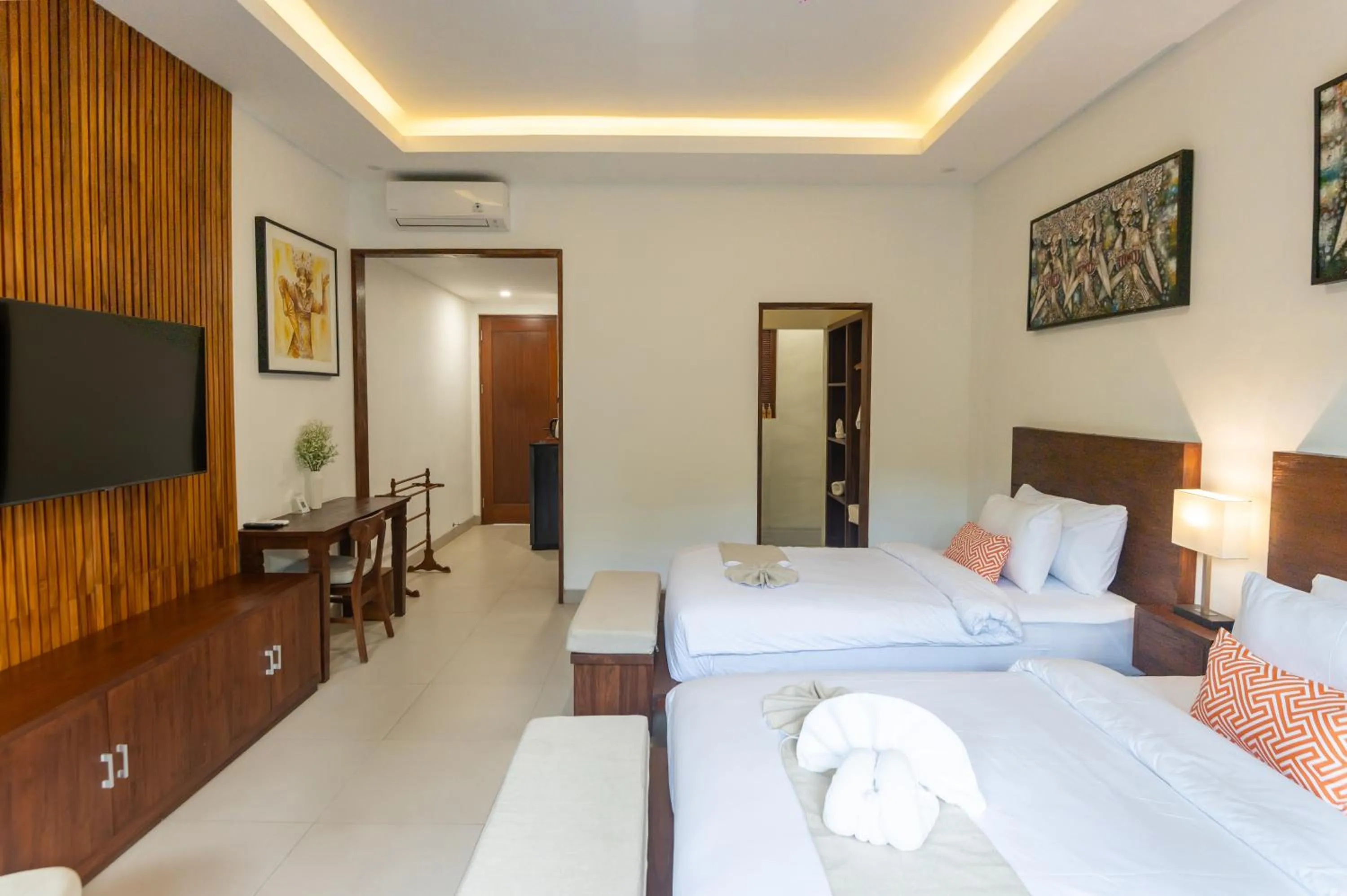Bed in Griya Shanti Suites
