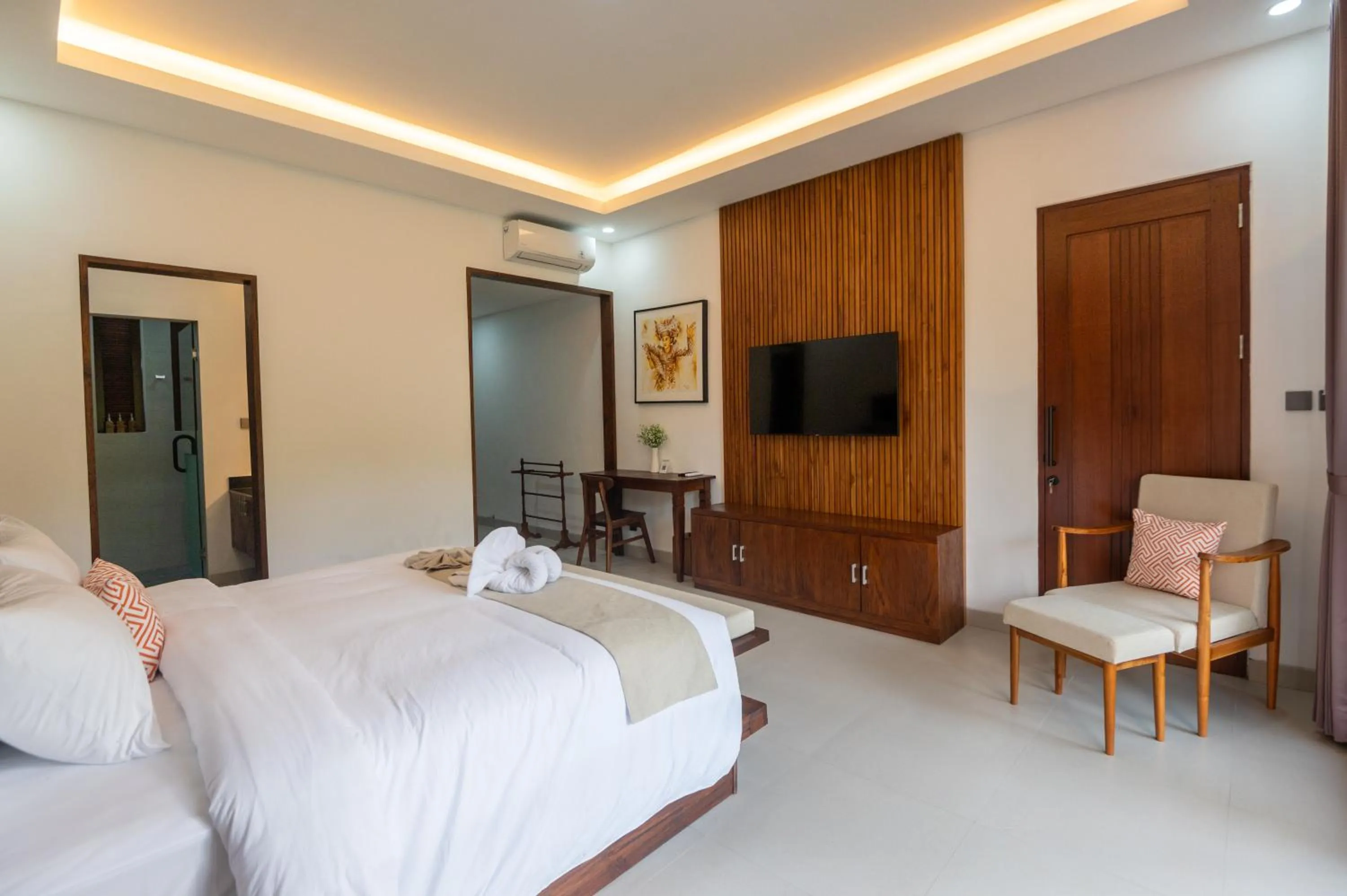 Bed in Griya Shanti Suites