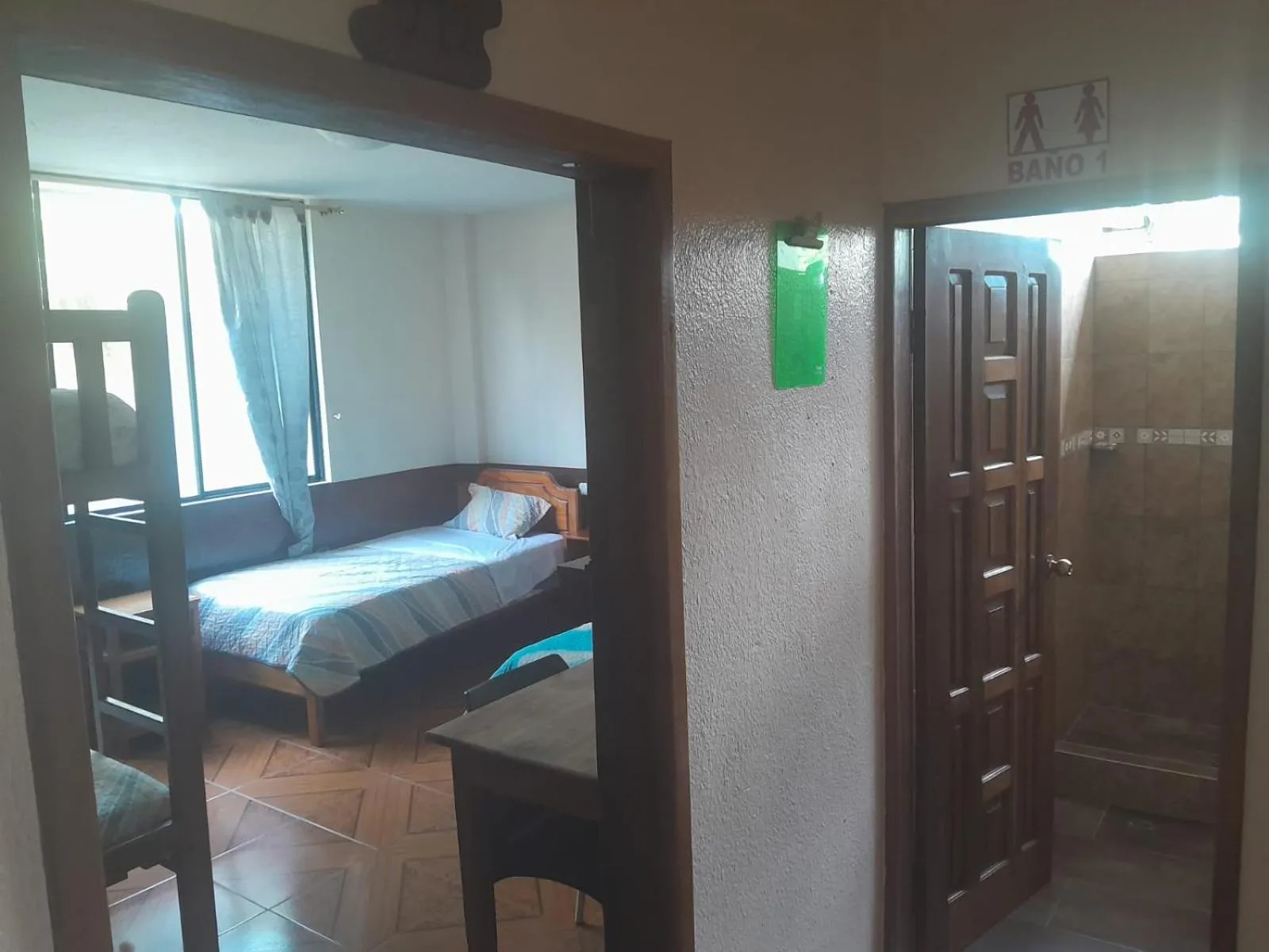 Bed in Hostal Limoncocha