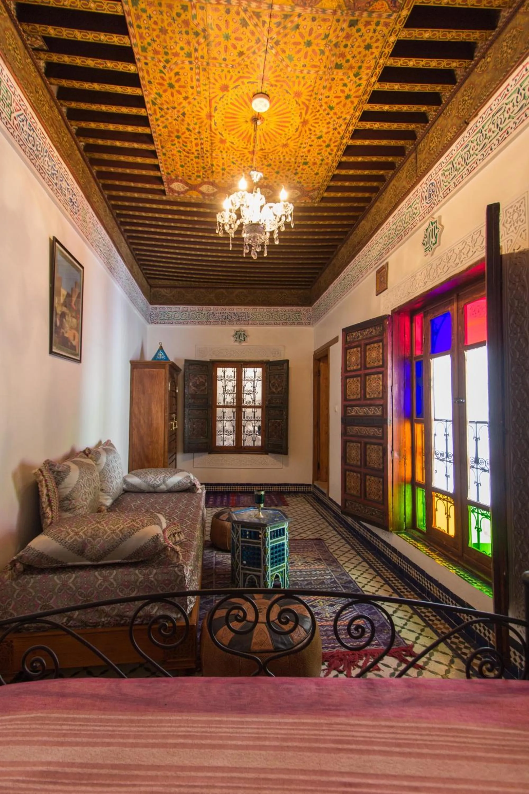 Decorative detail in Riad Sanaa Rose