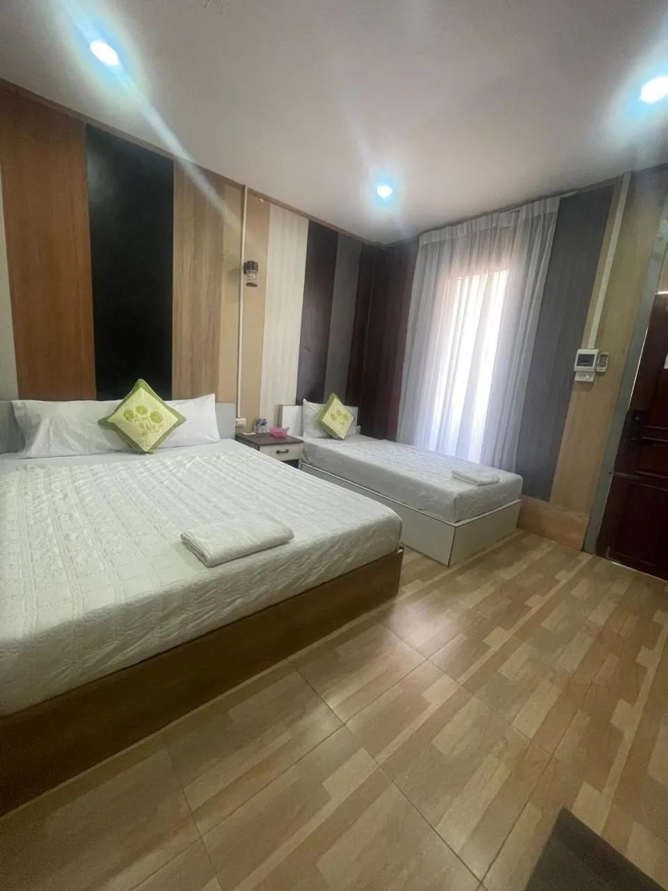 Bed in Vientiane Star Hotel