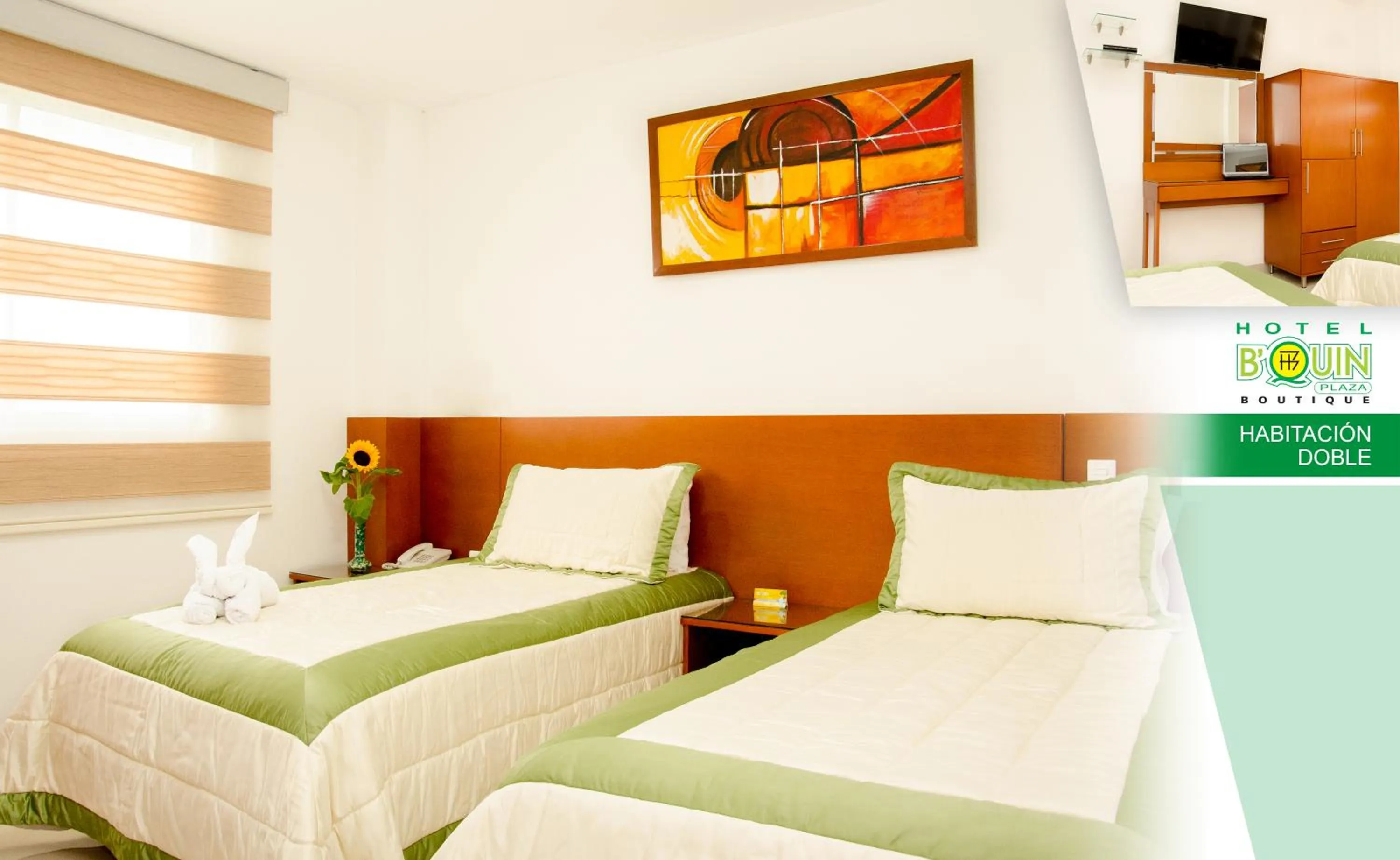 Photo of the whole room, Bed in Hotel B`Quin Plaza Cúcuta