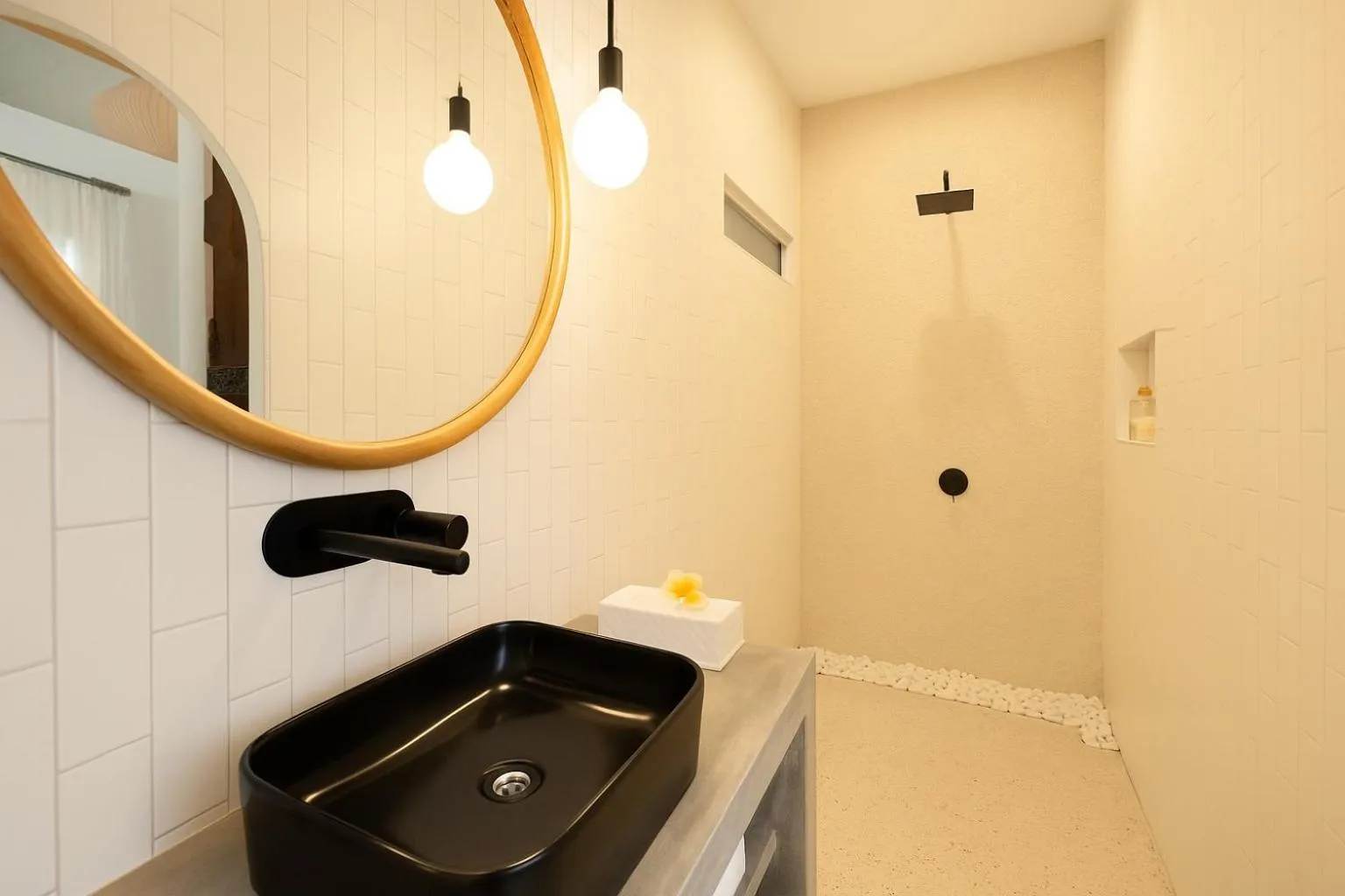 Shower in Villa Siva by Exotiq