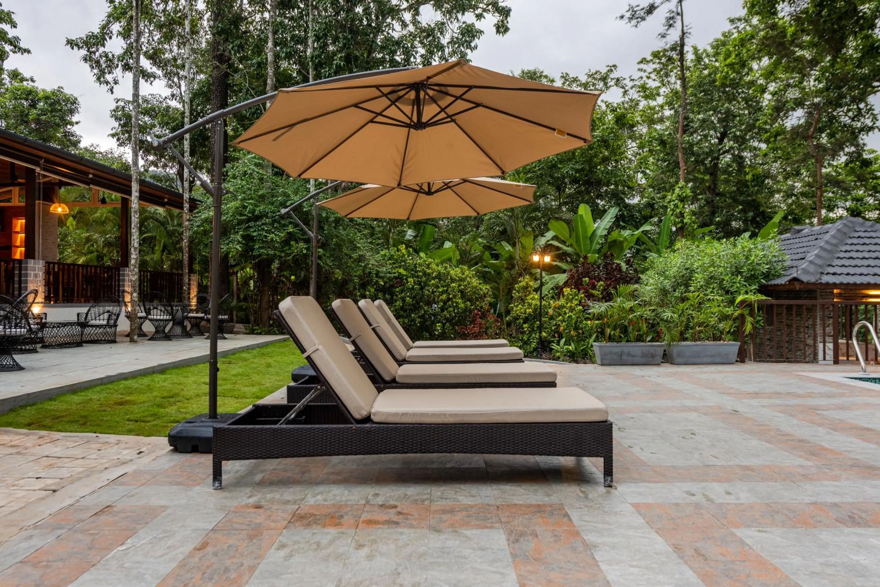 Swimming pool in Shanthi Kunnj Riverside Exotica Chikmagalur