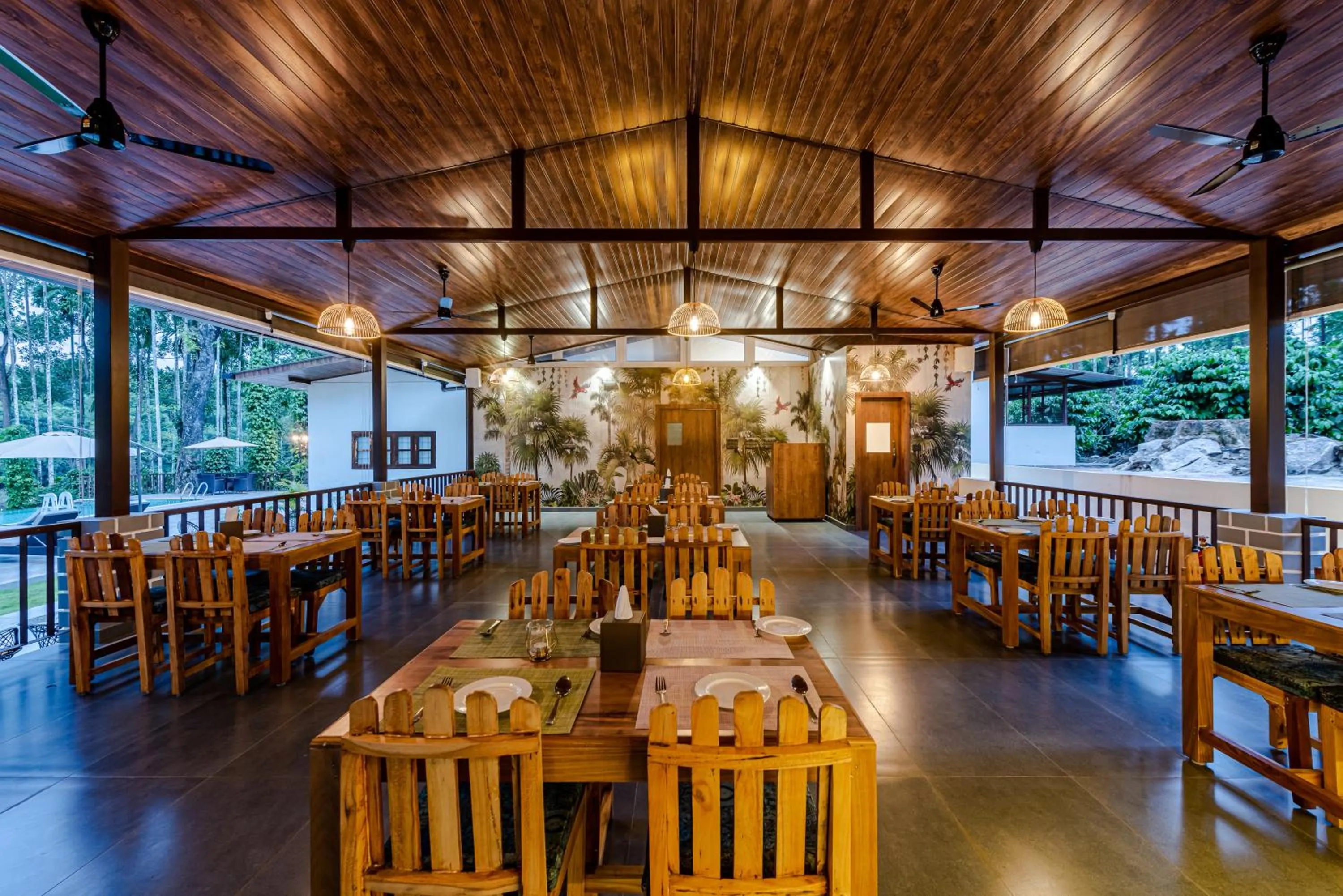 Restaurant/places to eat in Shanthi Kunnj Riverside Exotica Chikmagalur