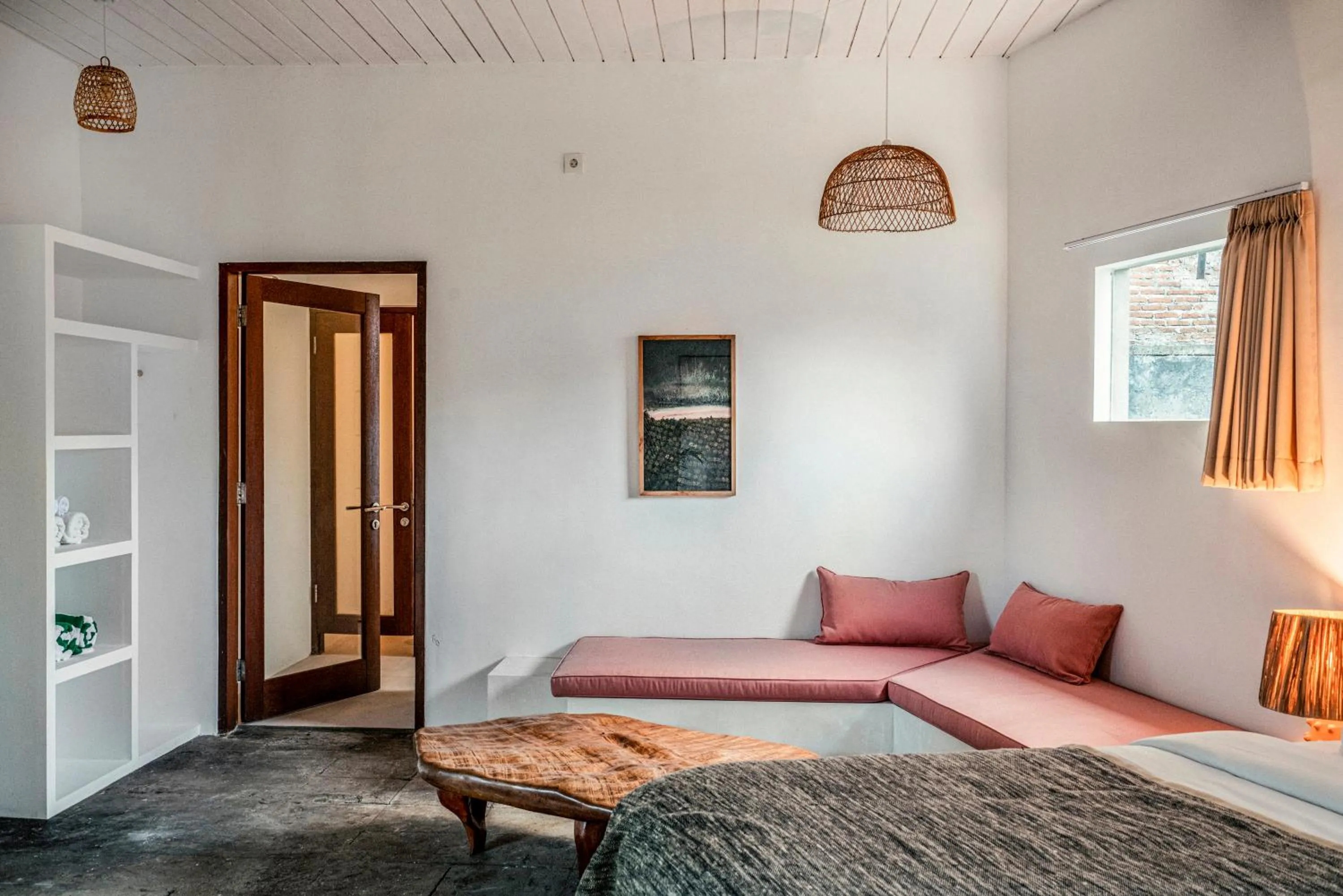 Seating area, Bed in Batu Belig Living Seminyak