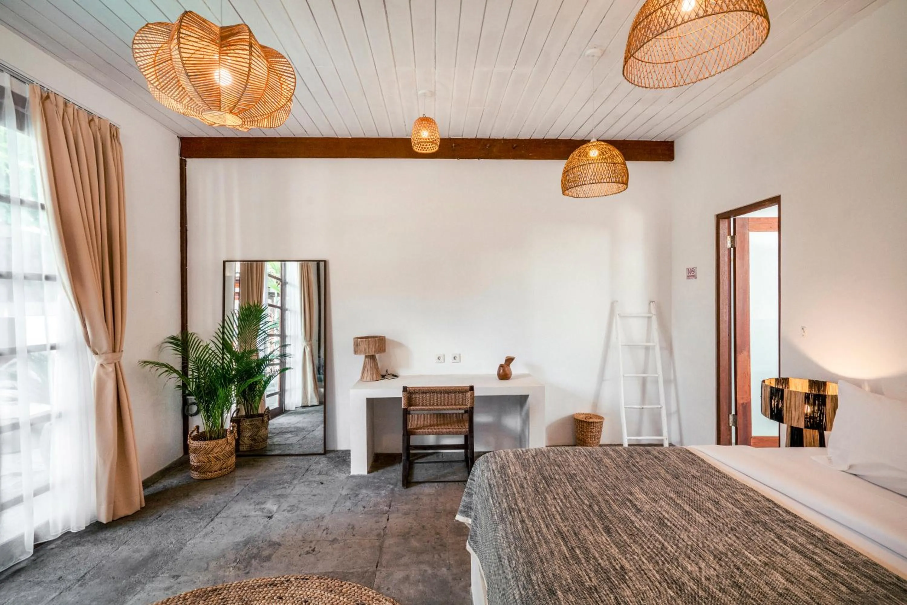 Seating area, Bed in Batu Belig Living Seminyak