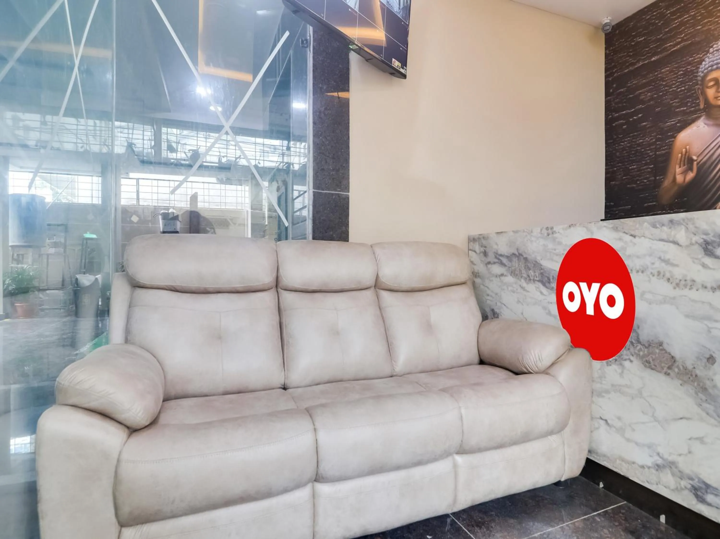 Lobby or reception in Super Hotel O RED STONE