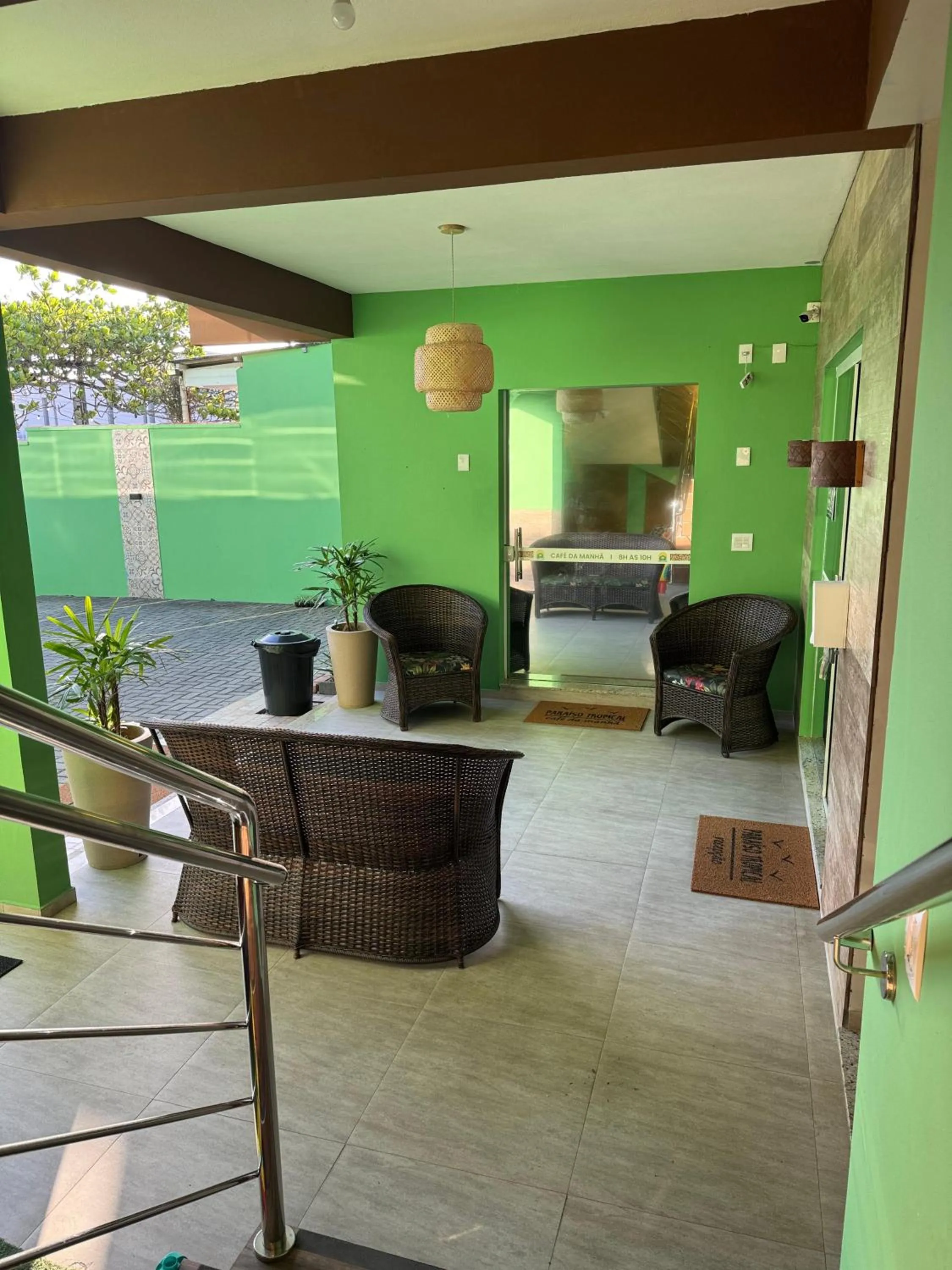 Seating area in Pousada Paraíso Tropical