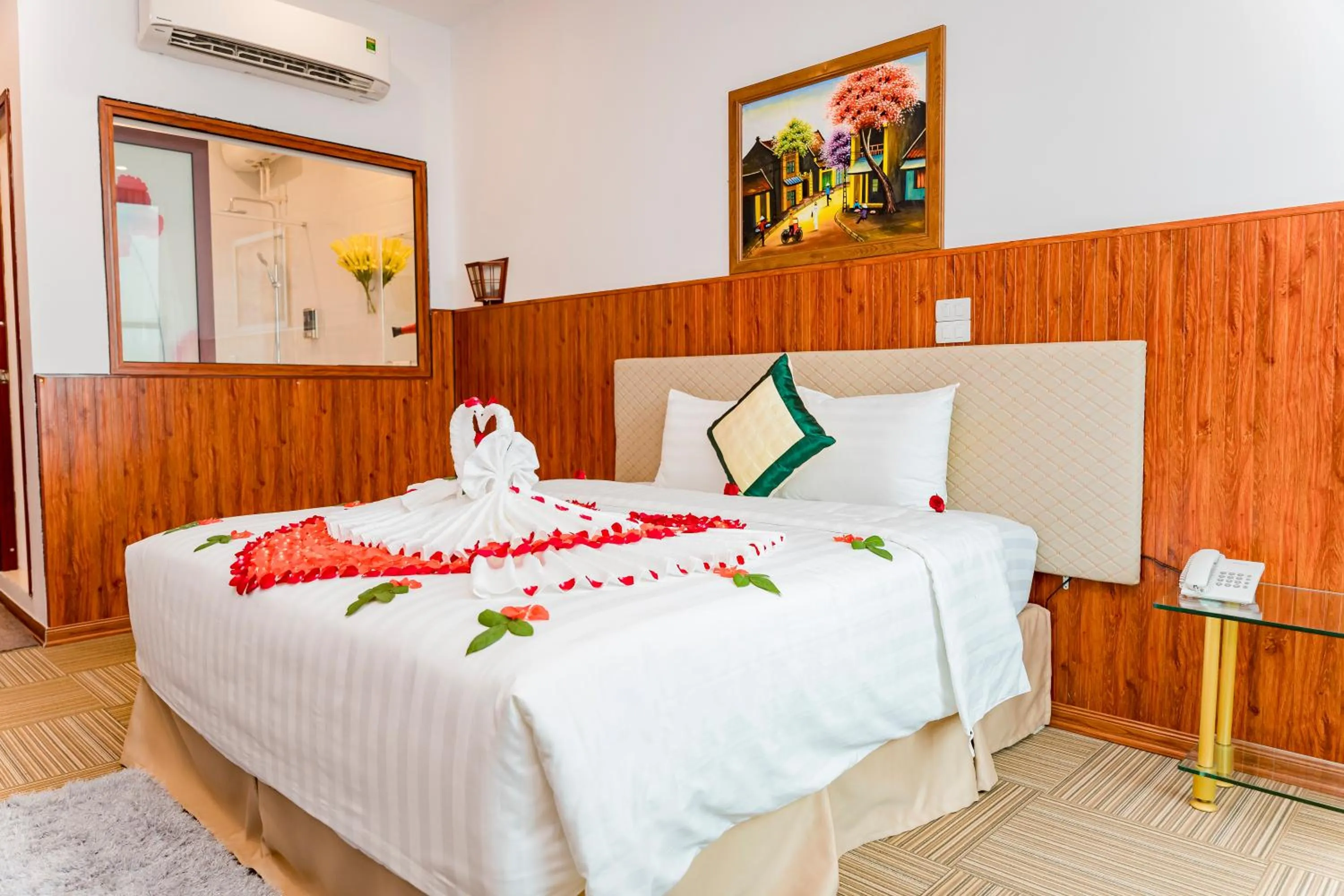 Bed in Bình An Nhiên hotel