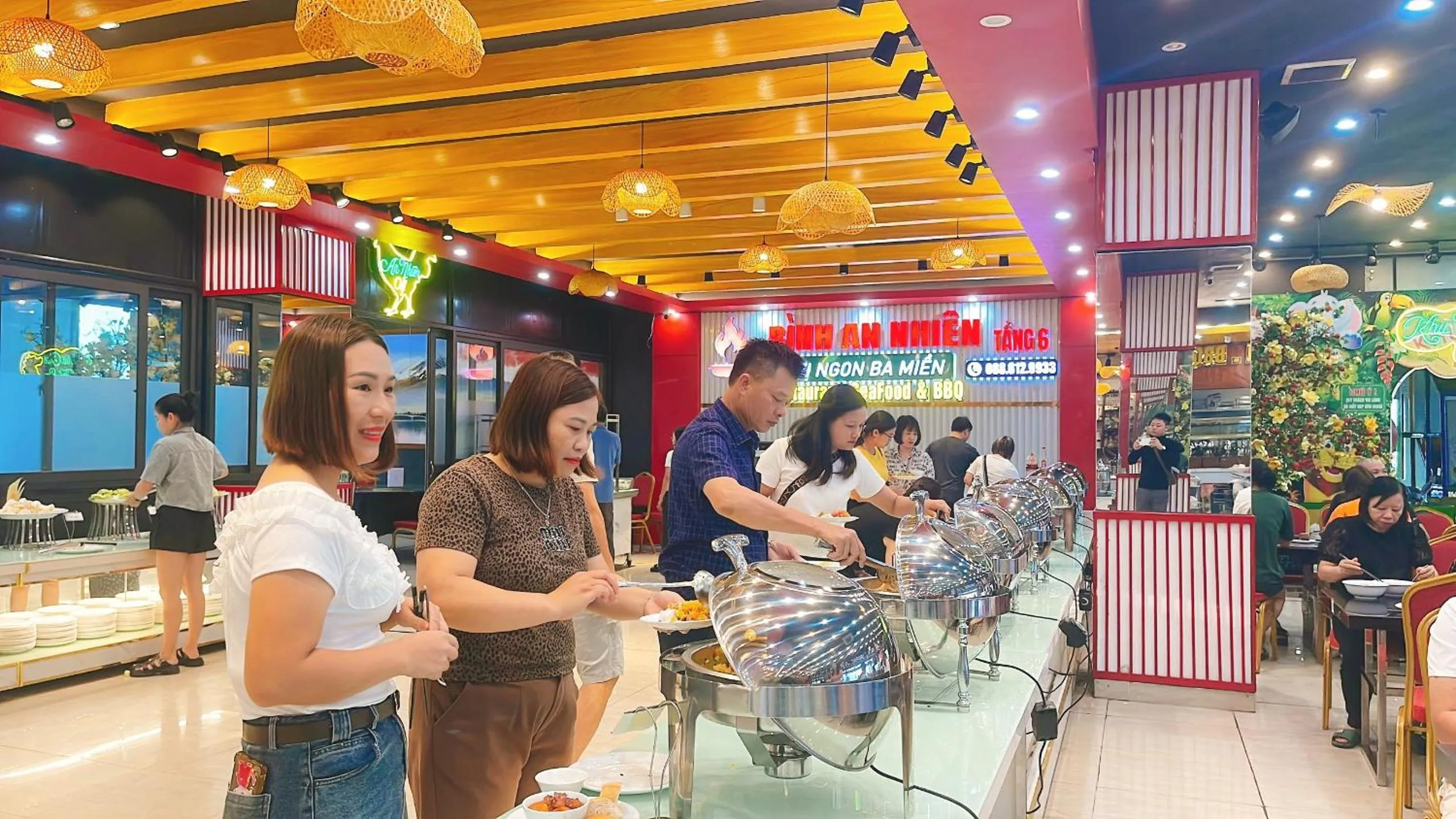 Dining area in Bình An Nhiên hotel